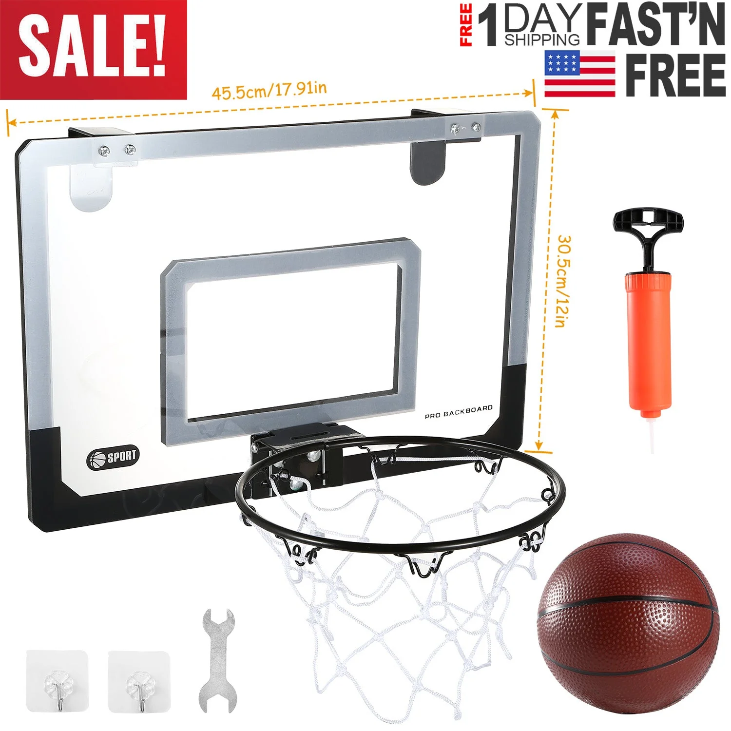 GBruno Mini Basketball Hoop - Image 2