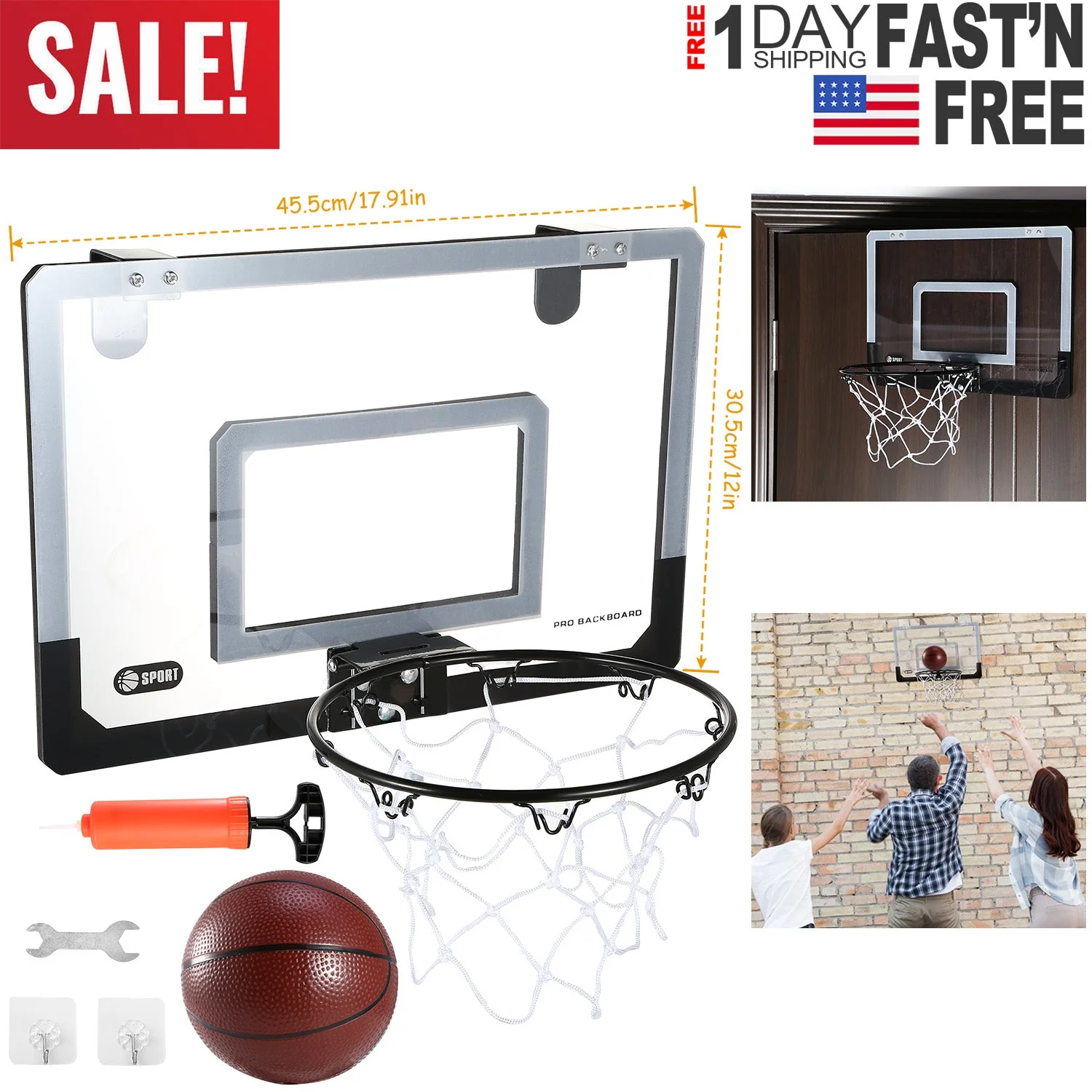 GBruno Mini Basketball Hoop - Image 5