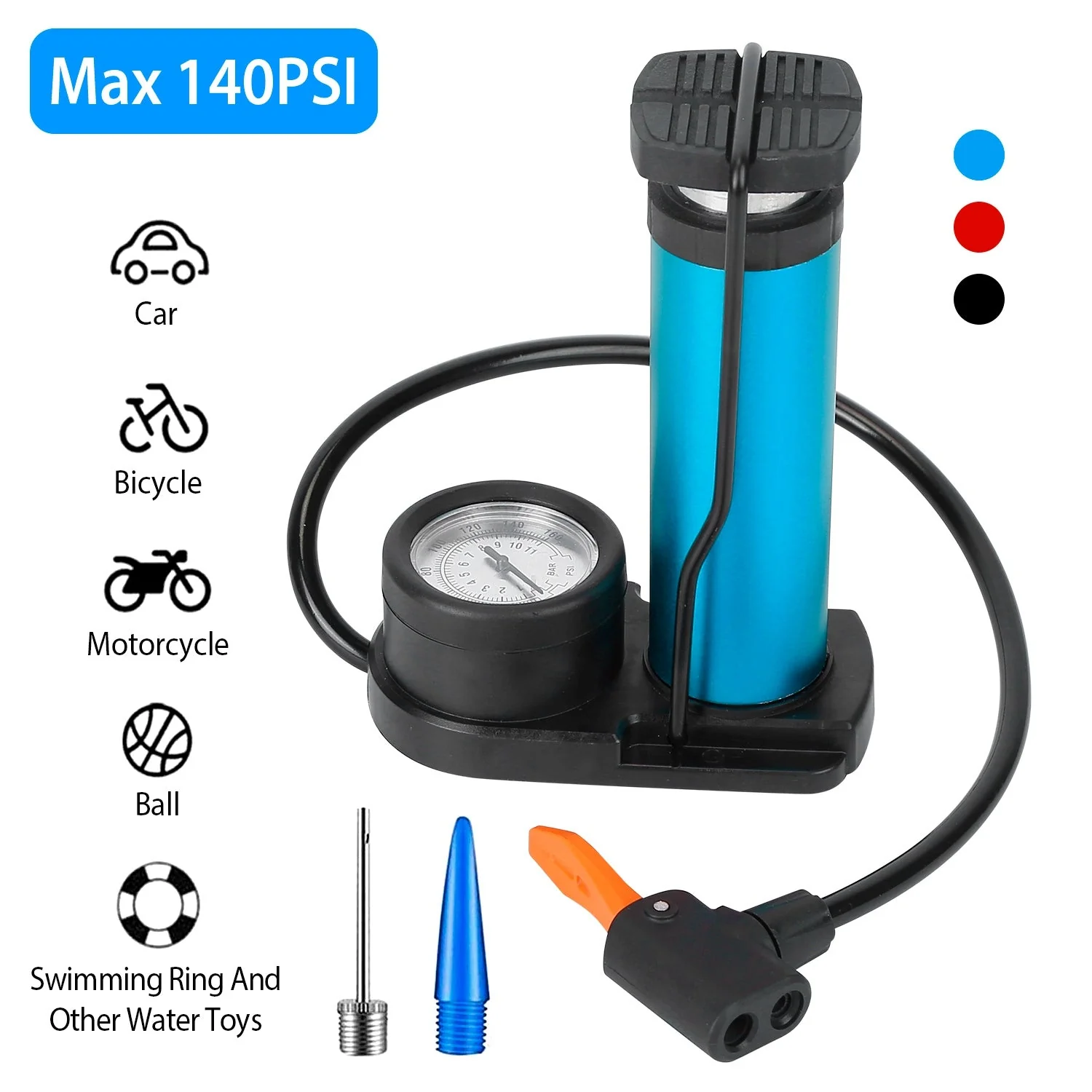 GBruno Mini Bike Foot Pump - Image 5