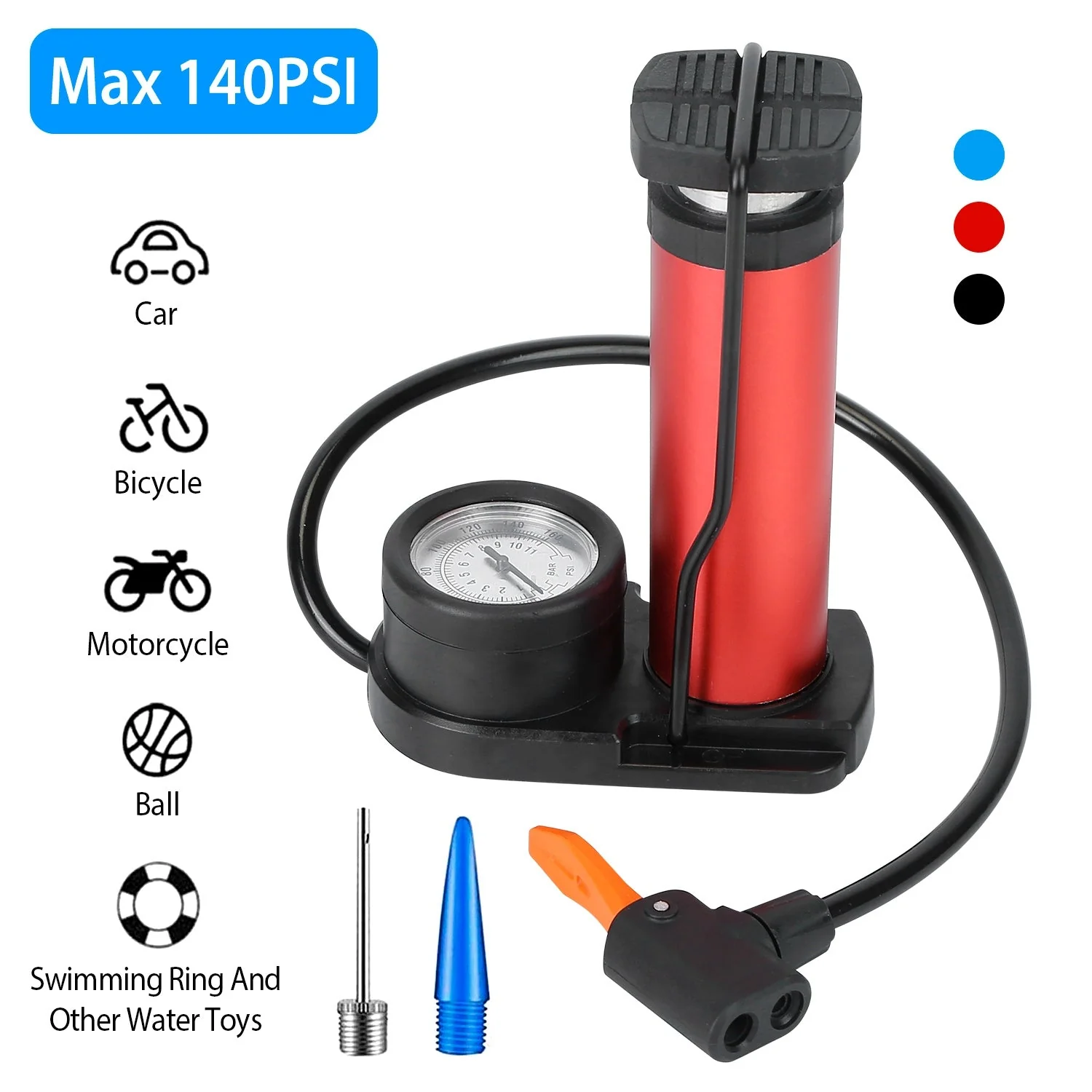 GBruno Mini Bike Foot Pump - Image 5