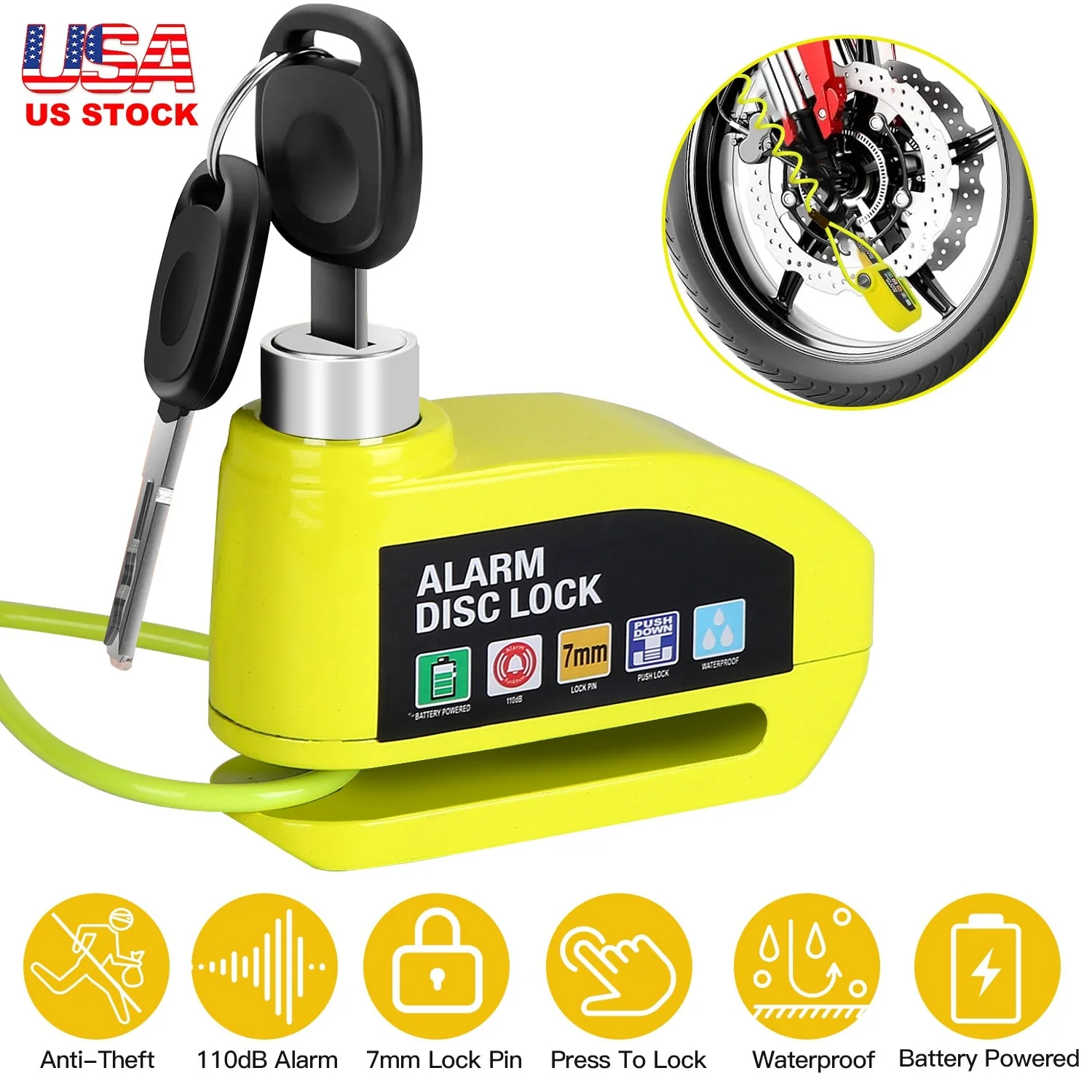GBruno Motorcycle Disc Lock Alarm - Image 4