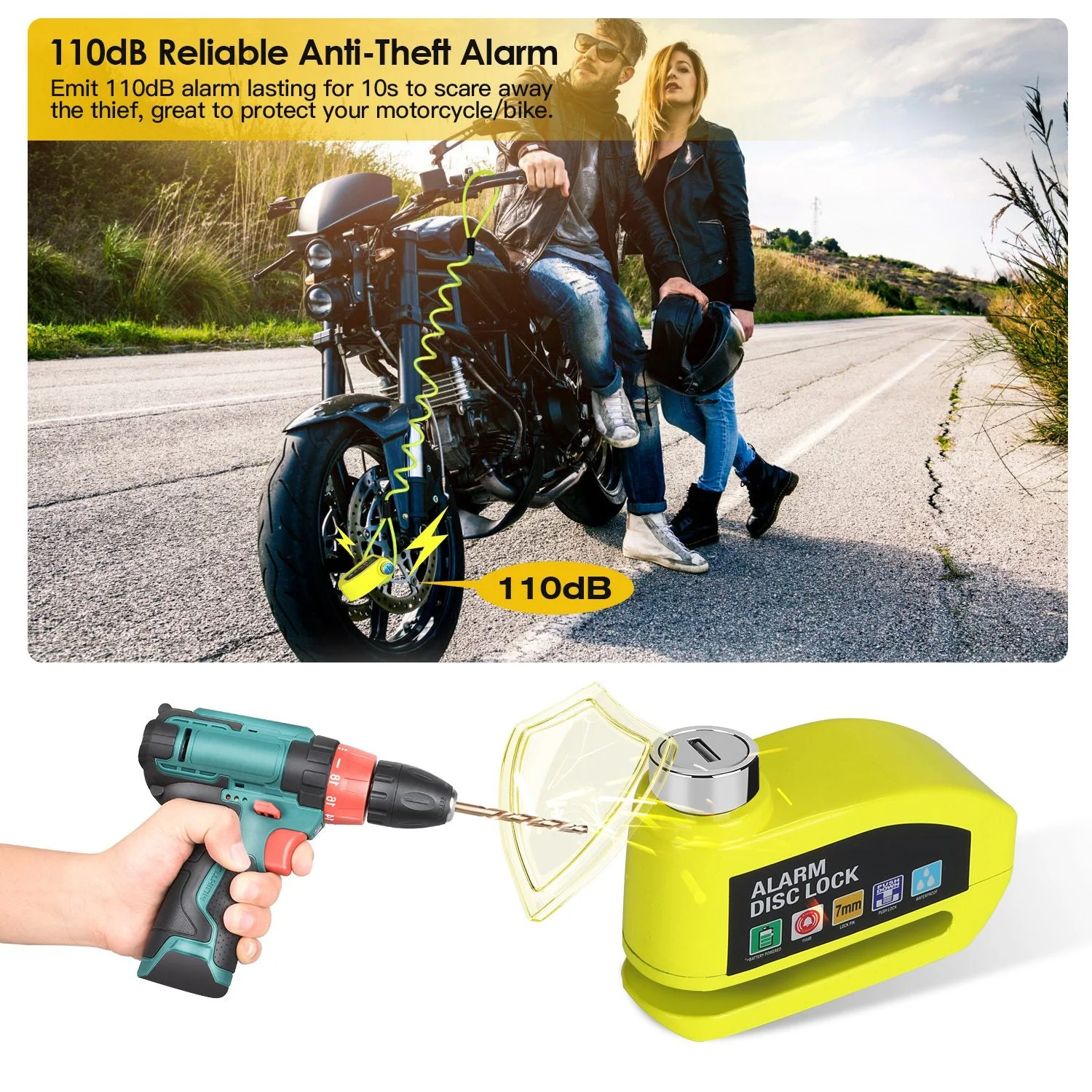 GBruno Motorcycle Disc Lock Alarm - Image 6