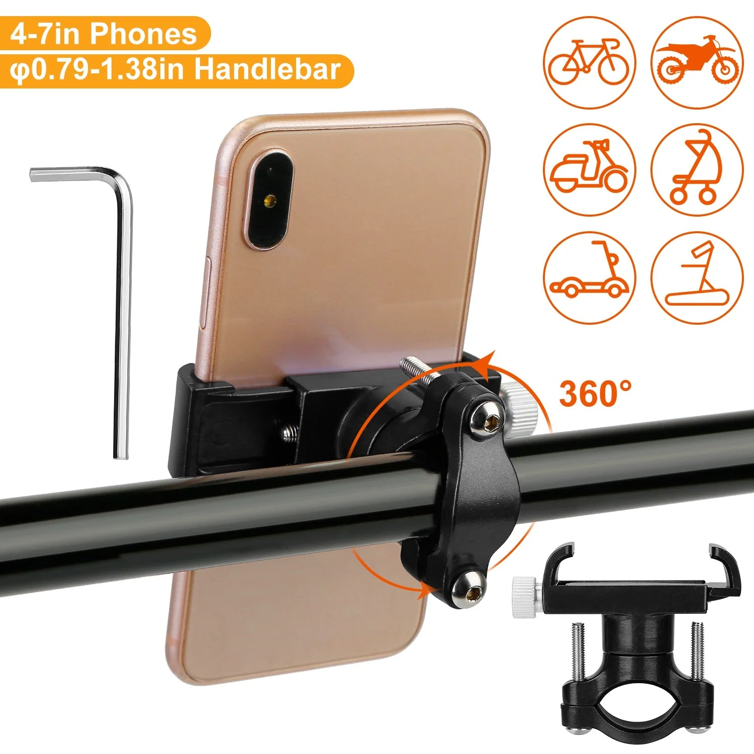 GBruno MTB Bike Handlebar Phone Holder - Image 4