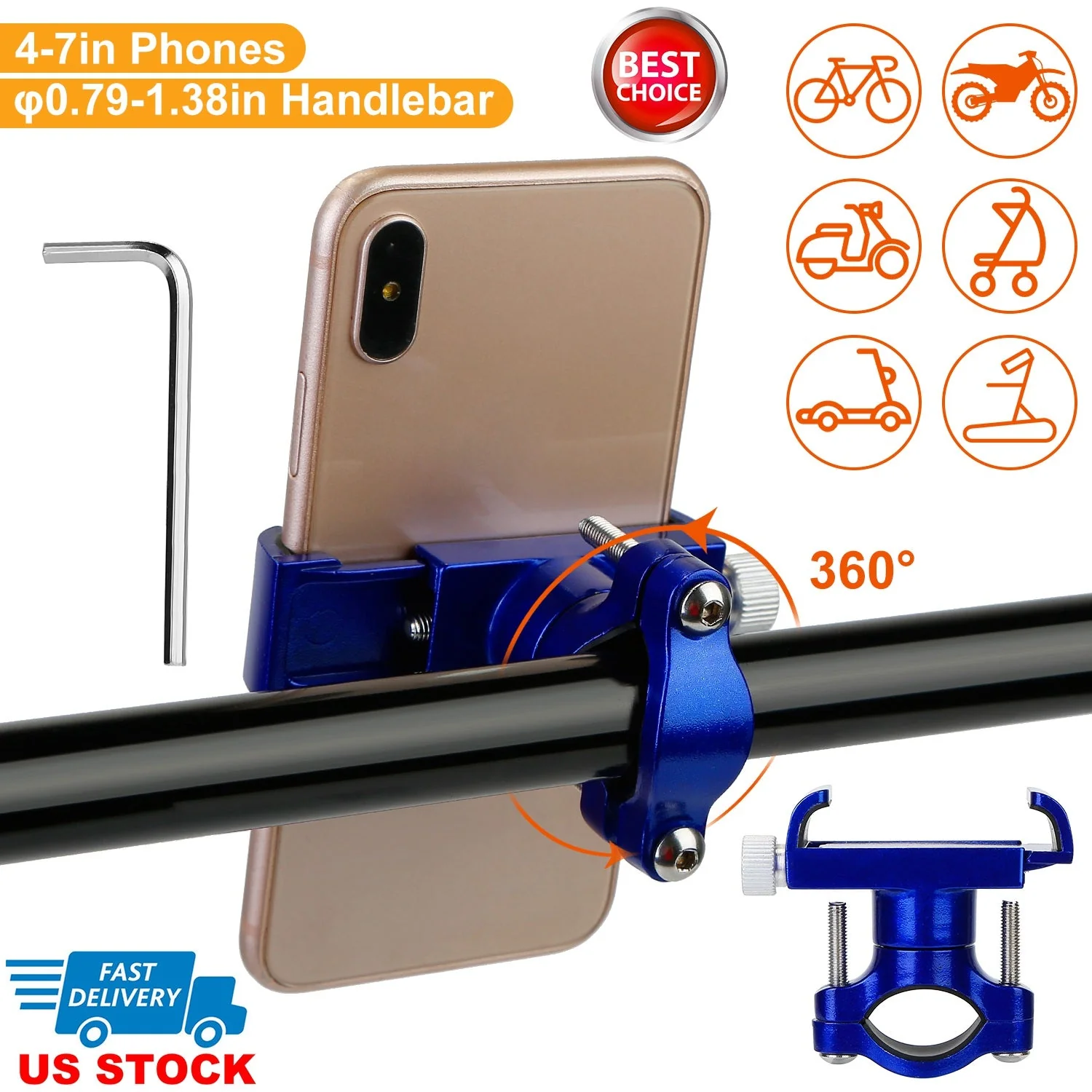 GBruno MTB Bike Handlebar Phone Holder - Image 5