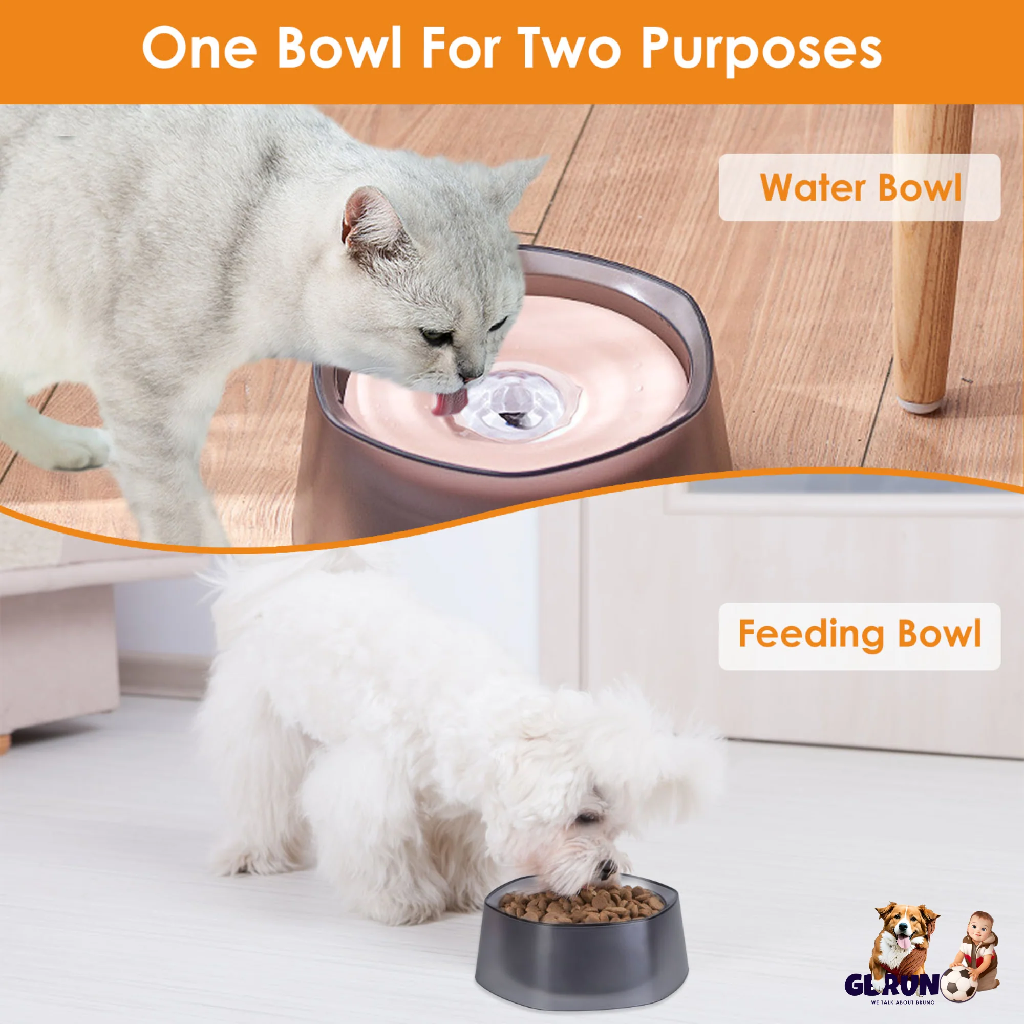 GBruno No Spill Dog Cat Water Bowl - Image 6