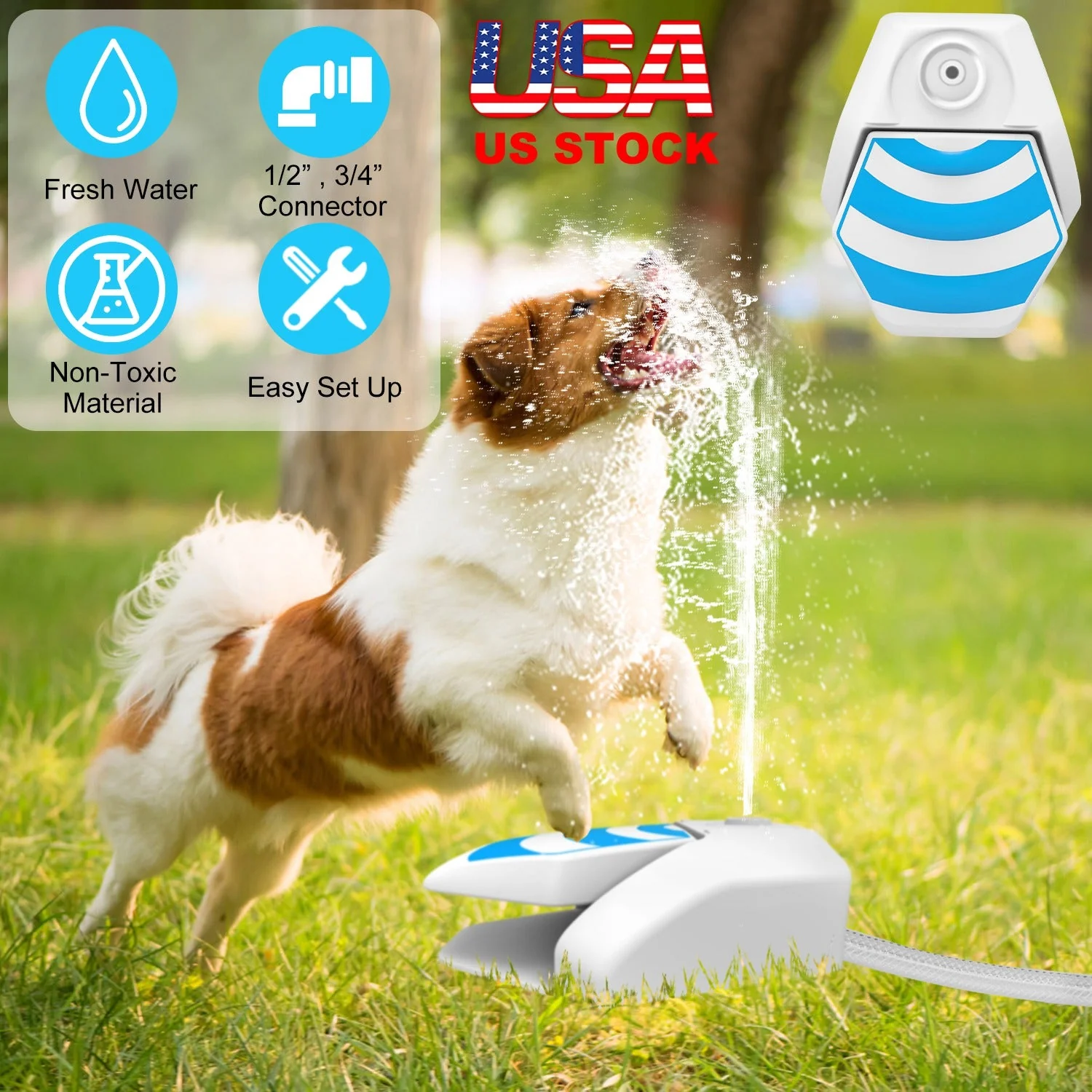 GBruno Outdoor Dog Water Fountain - Image 4