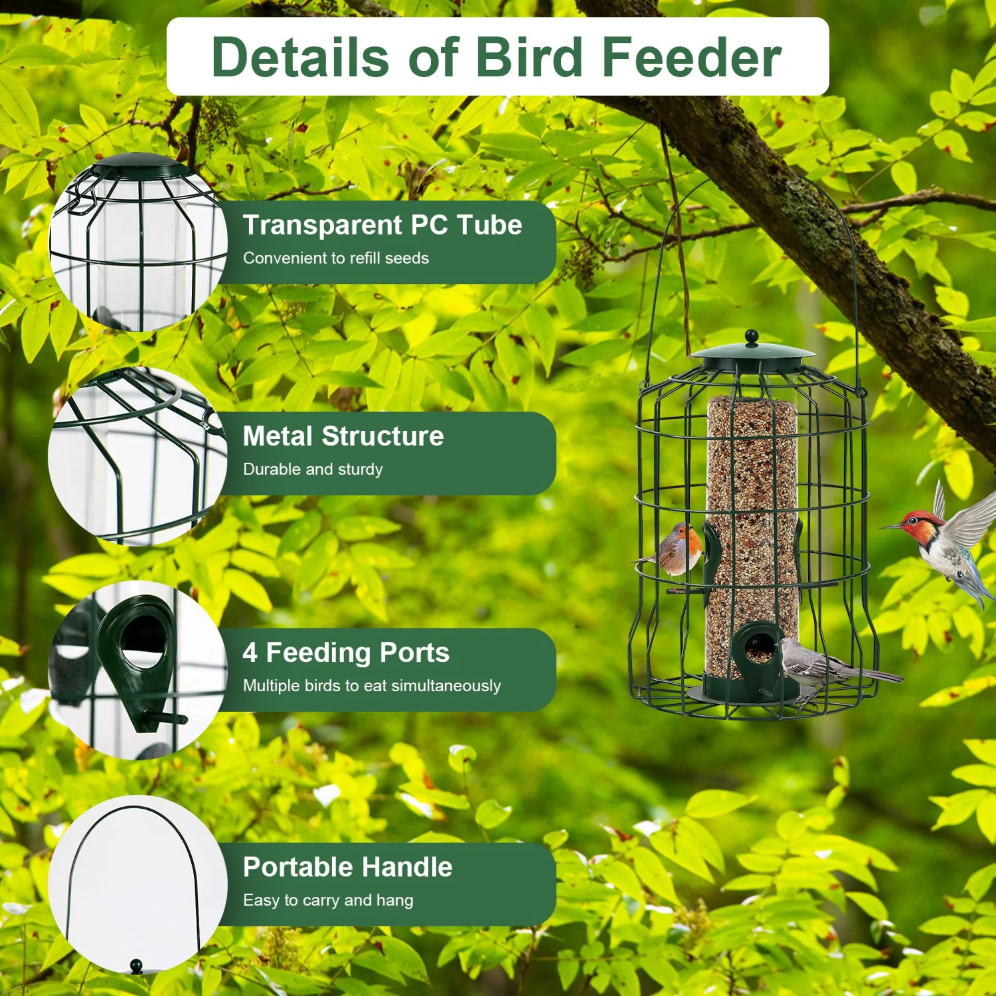 GBruno Outdoor Wild Bird Feeder - Image 5