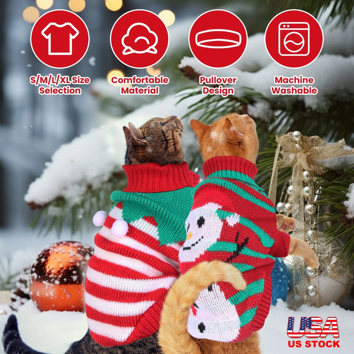 GBruno Pet Christmas Turtleneck Sweater - Image 3