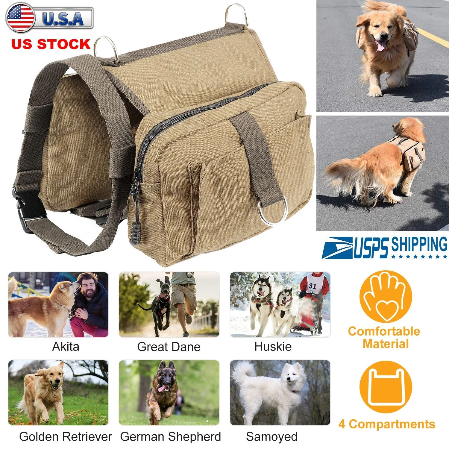 GBruno Pet Dog Backpack - Image 3