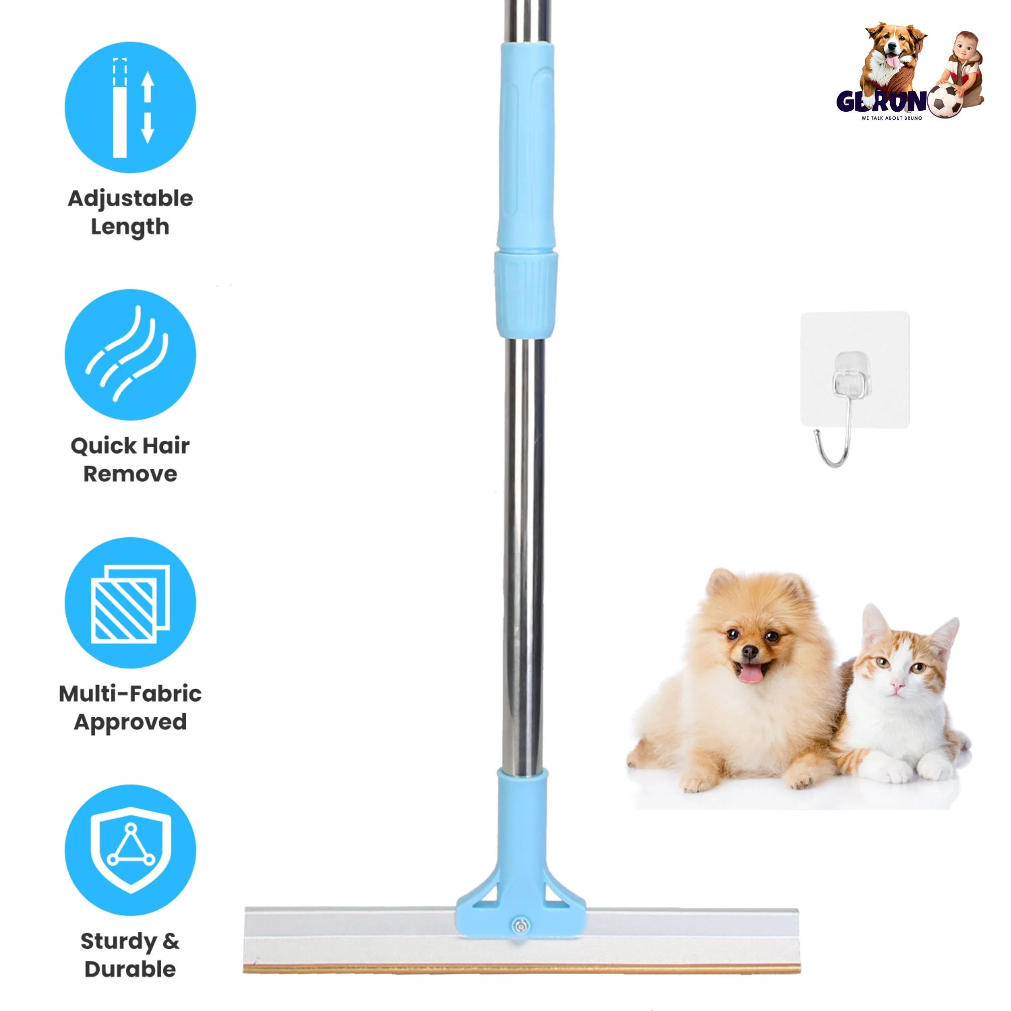 GBruno Pet Hair Removal Rake - Image 2