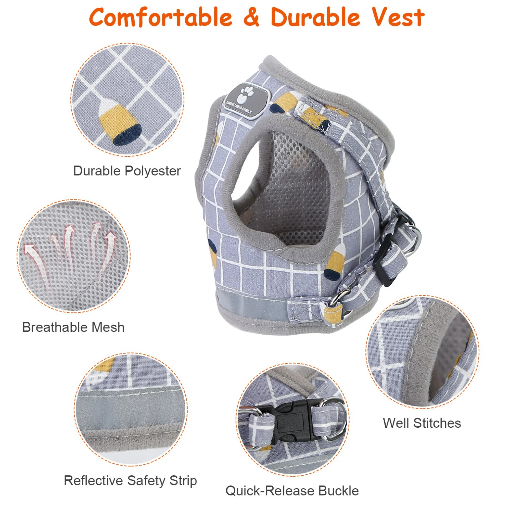 GBruno Pet Mesh Harness - Image 5