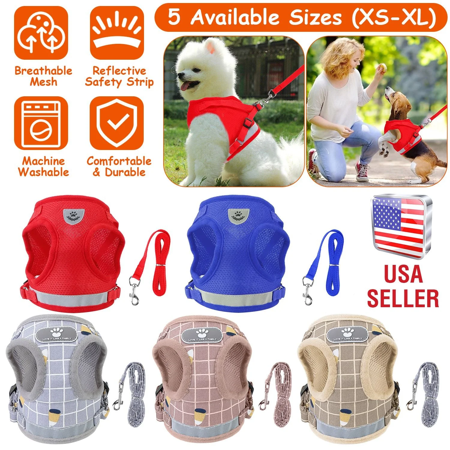 GBruno Pet Mesh Harness - Image 3