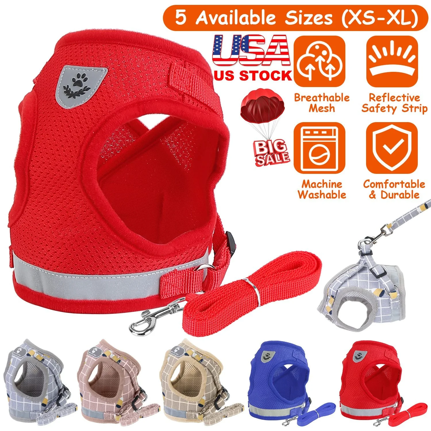 GBruno Pet Mesh Harness - Image 5