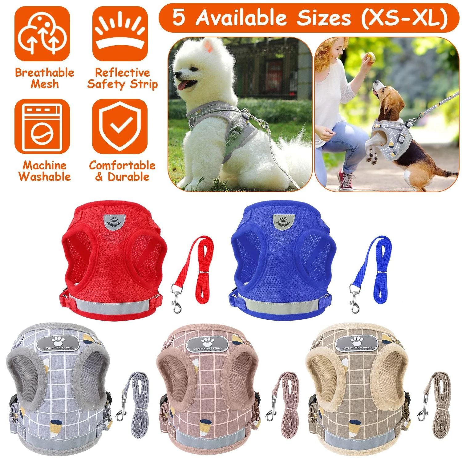 GBruno Pet Mesh Harness - Image 2