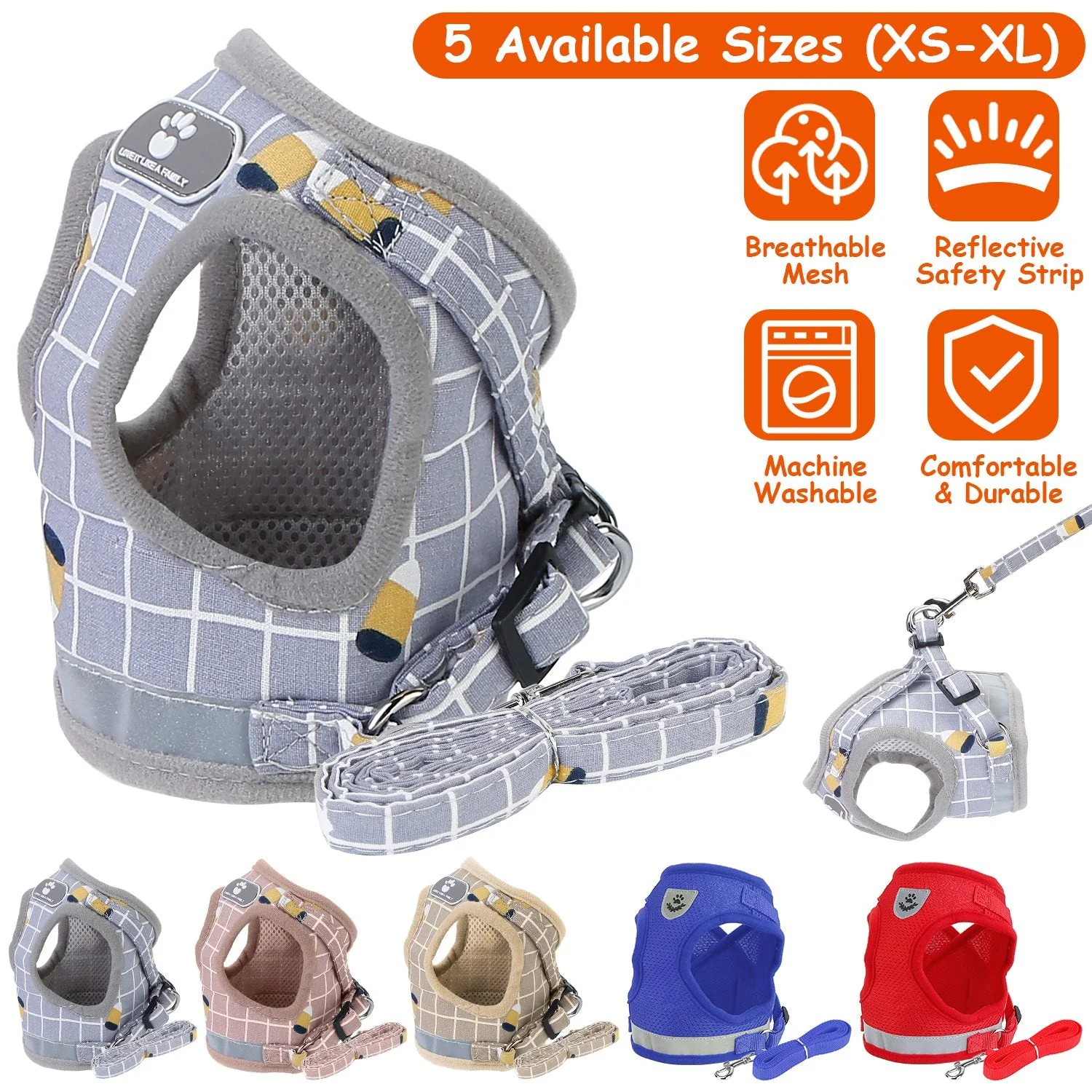 GBruno Pet Mesh Harness - Image 4