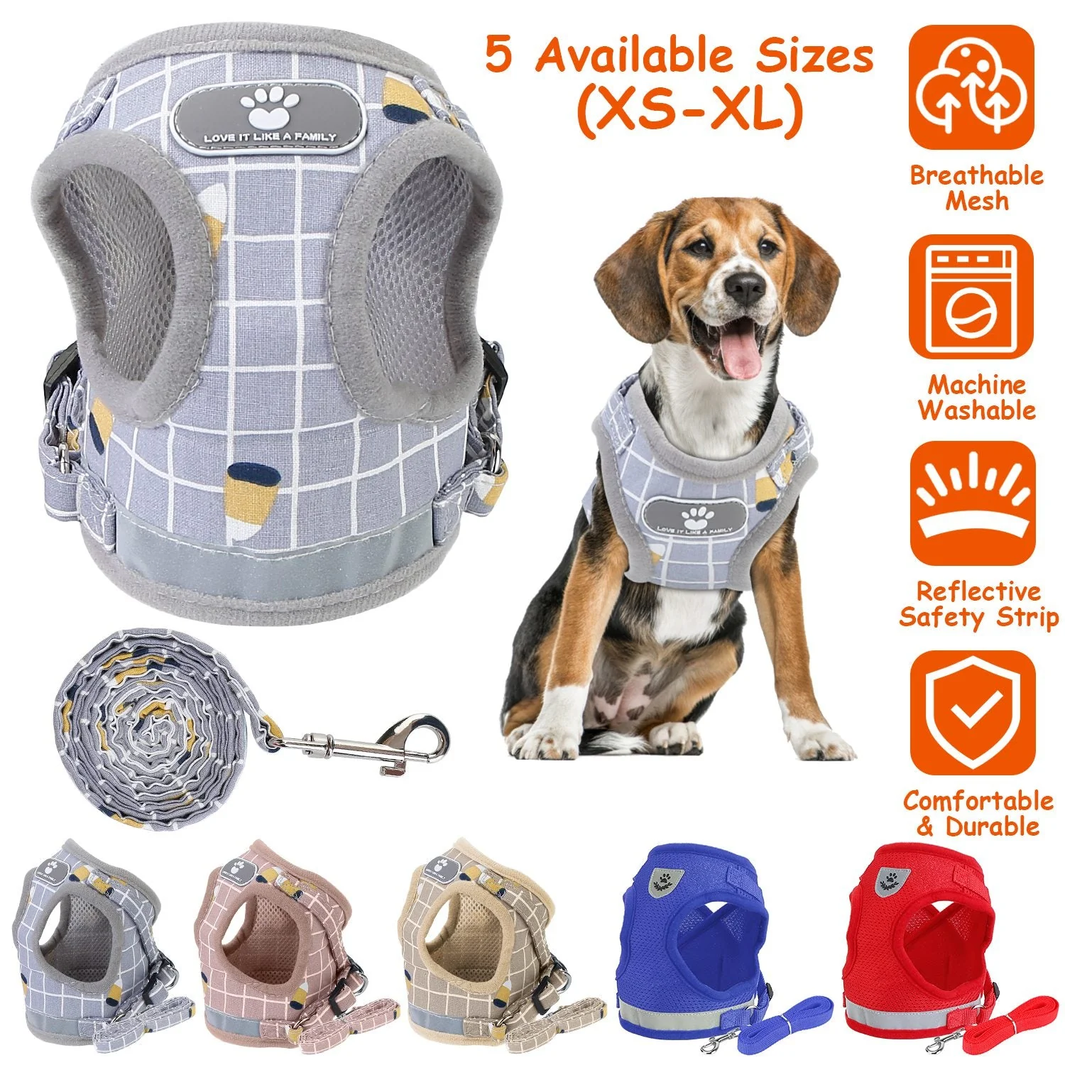 GBruno Pet Mesh Harness - Image 6