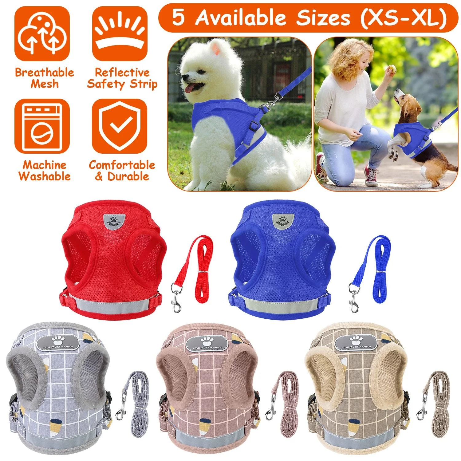 GBruno Pet Mesh Harness - Image 2