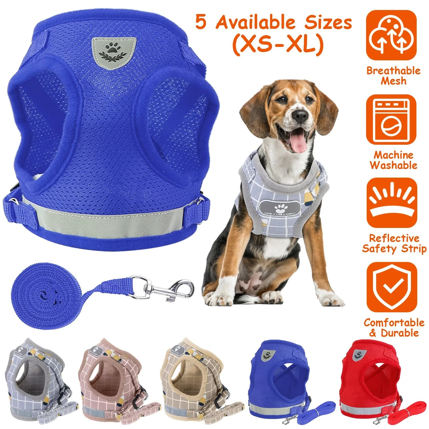GBruno Pet Mesh Harness - Image 6