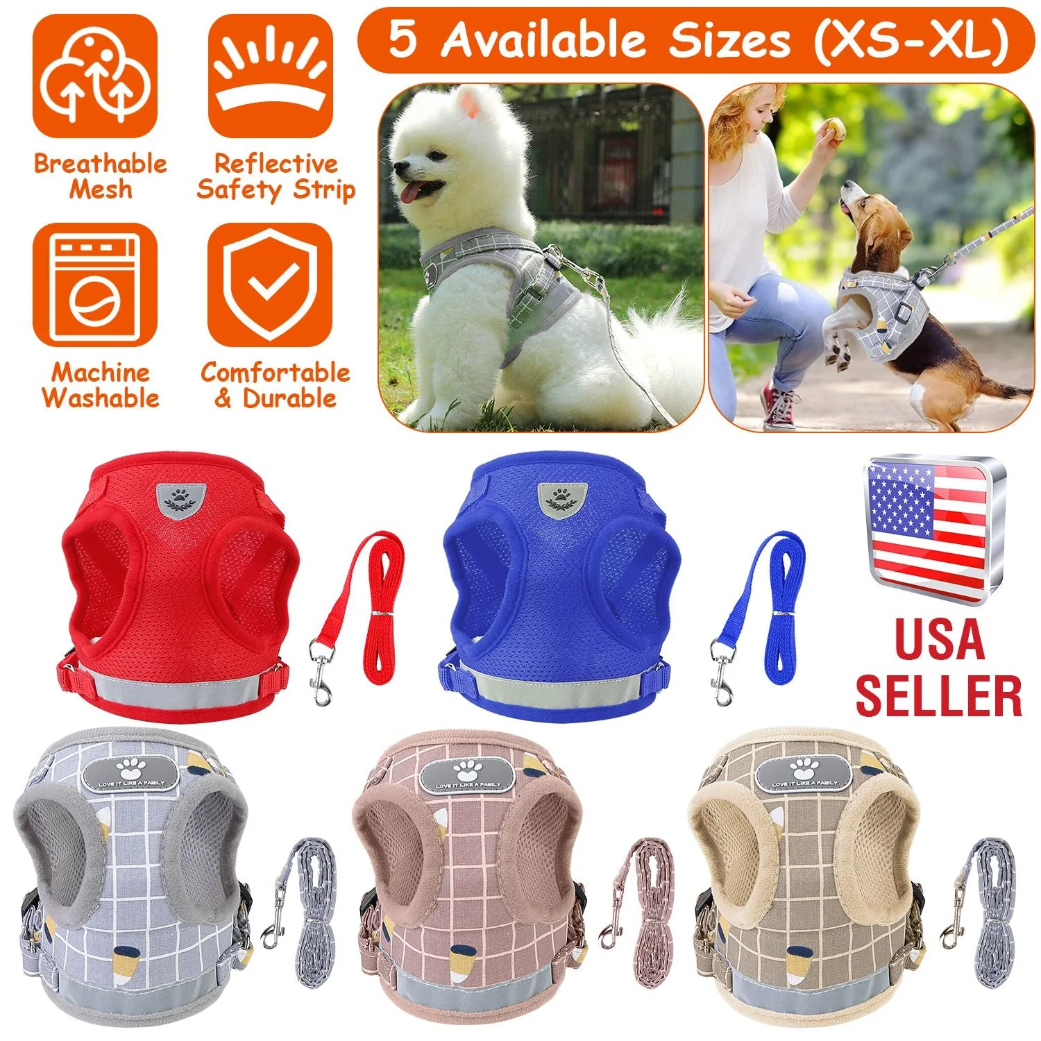 GBruno Pet Mesh Harness - Image 3