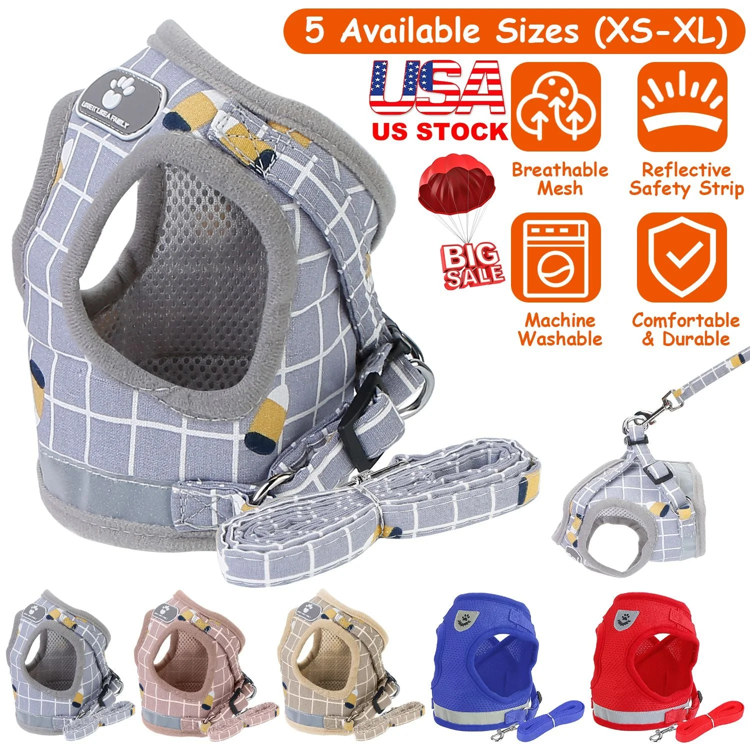 GBruno Pet Mesh Harness - Image 5