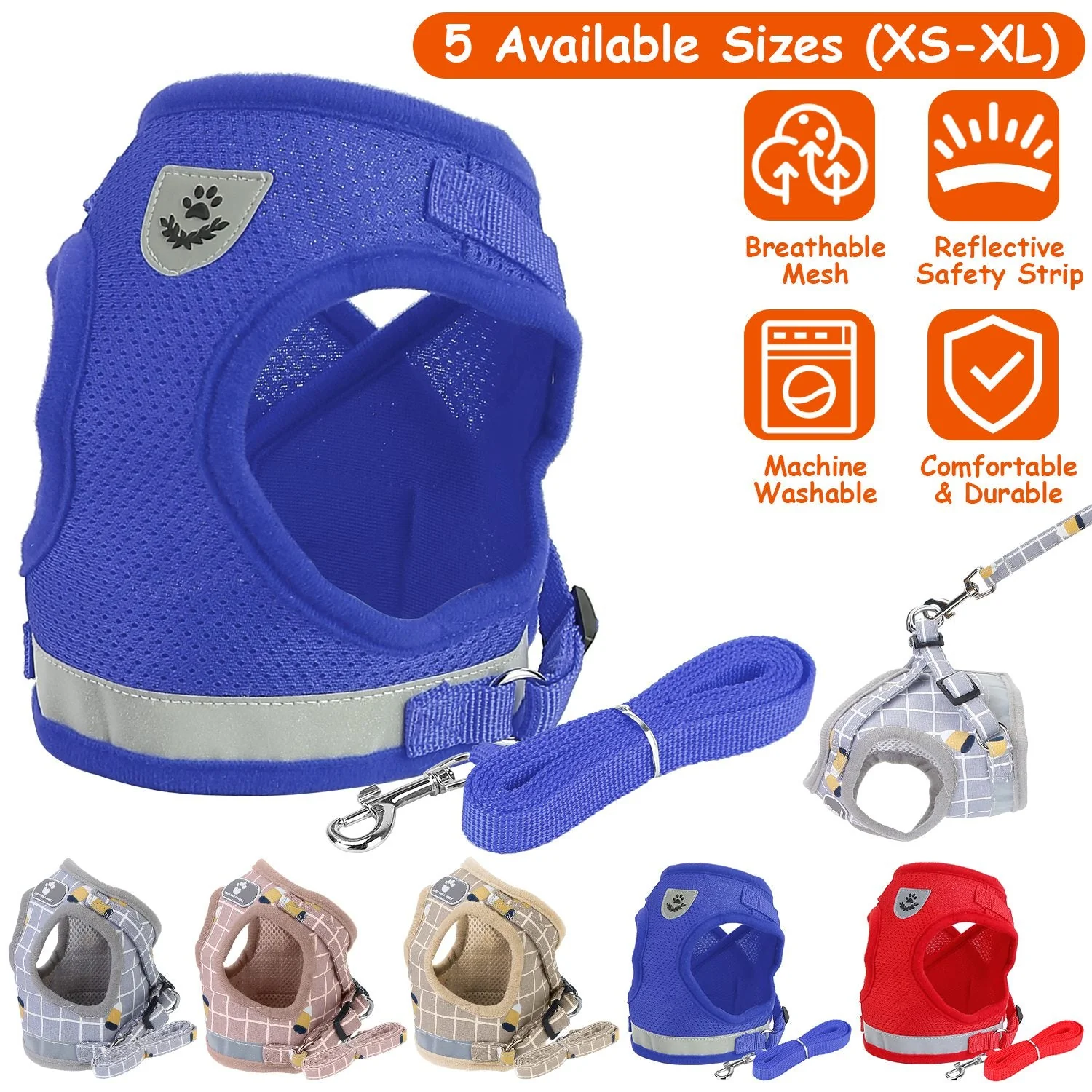 GBruno Pet Mesh Harness - Image 4