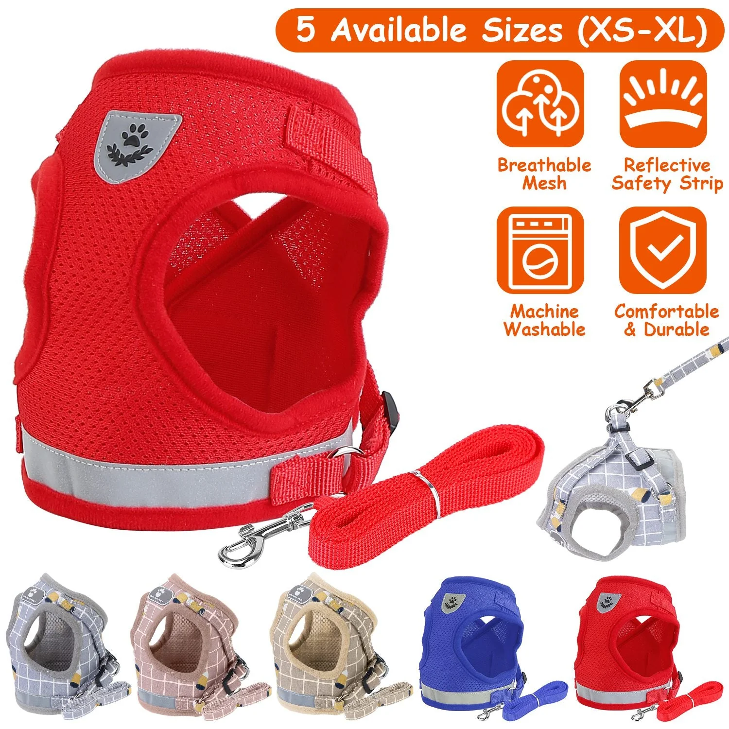 GBruno Pet Mesh Harness Dog - Image 4