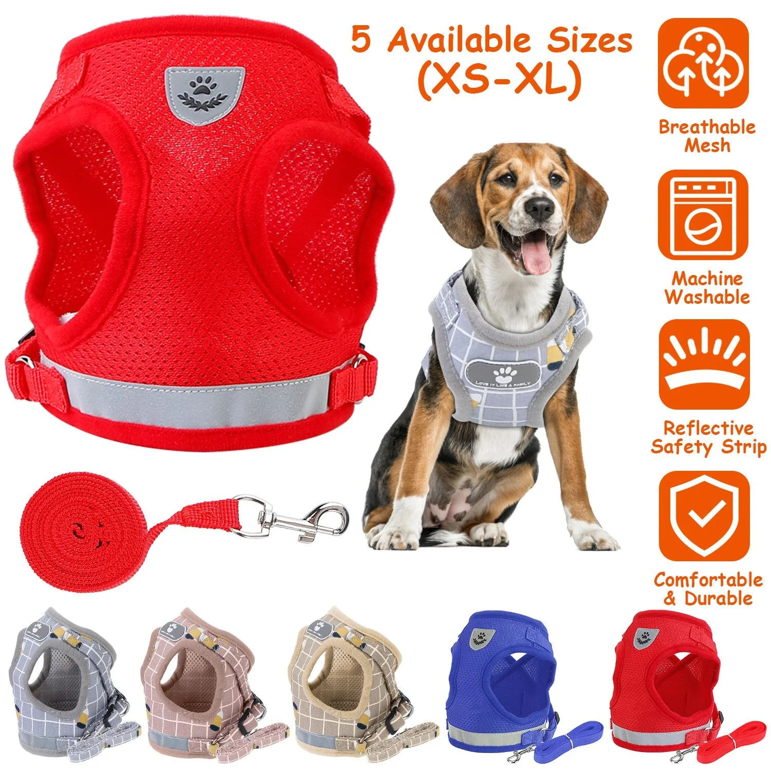 GBruno Pet Mesh Harness Dog - Image 6