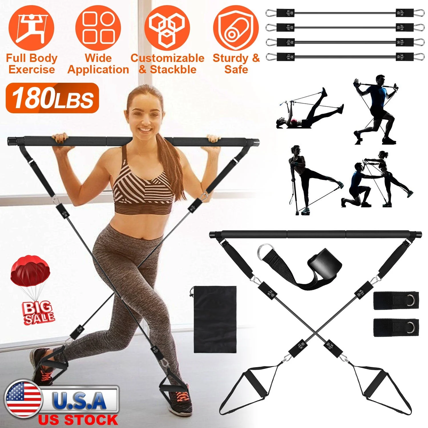 GBruno Pilates Bar Kit - Image 5