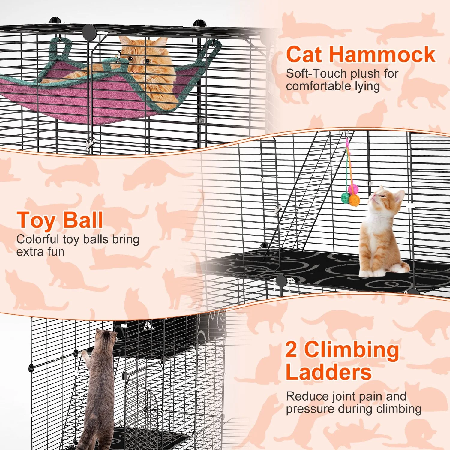 GBruno Playpen With Hammock Toy Ball Ladder - Image 4