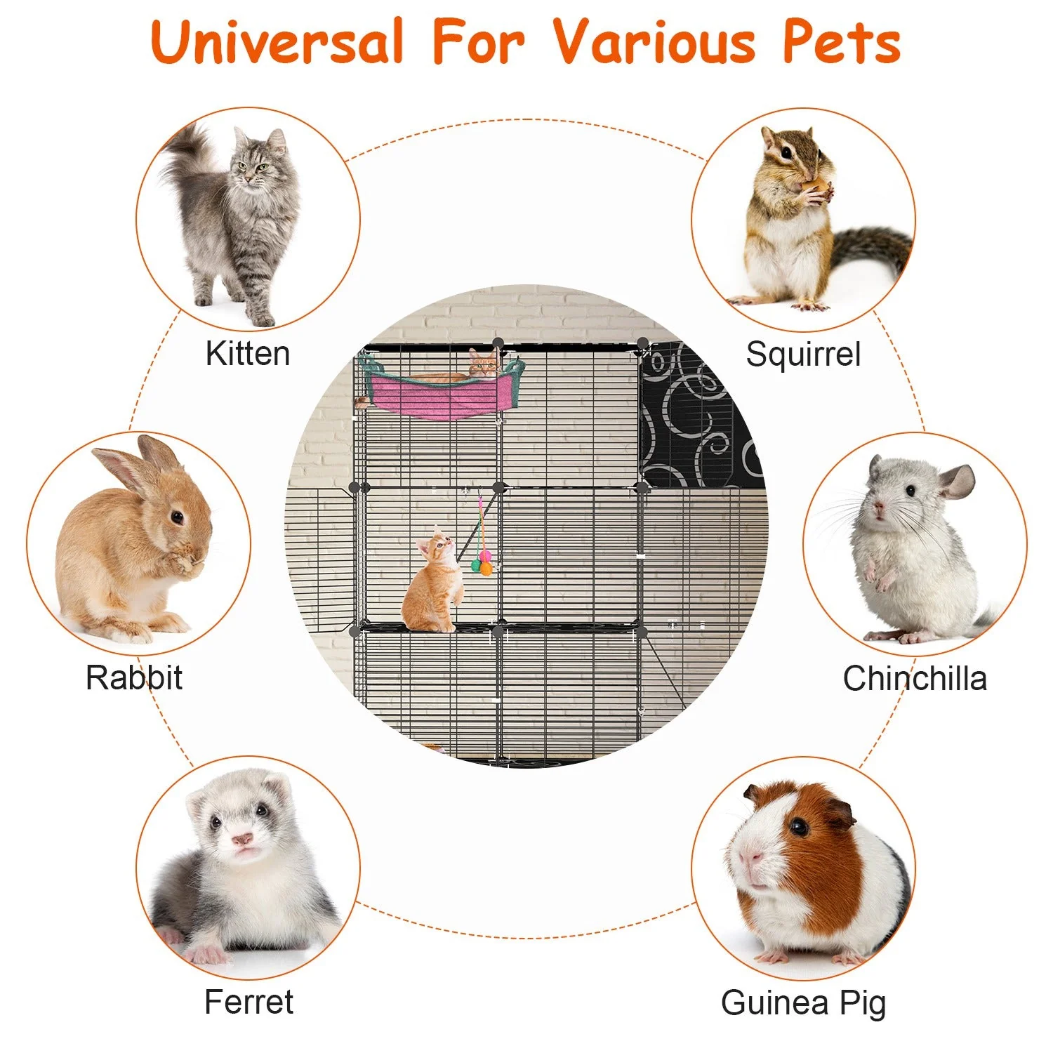 GBruno Playpen With Hammock Toy Ball Ladder - Image 7
