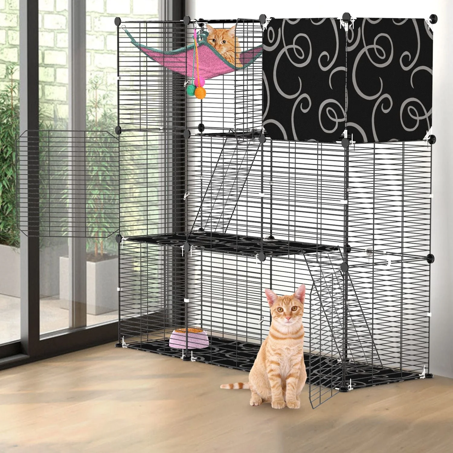 GBruno Playpen With Hammock Toy Ball Ladder - Image 8