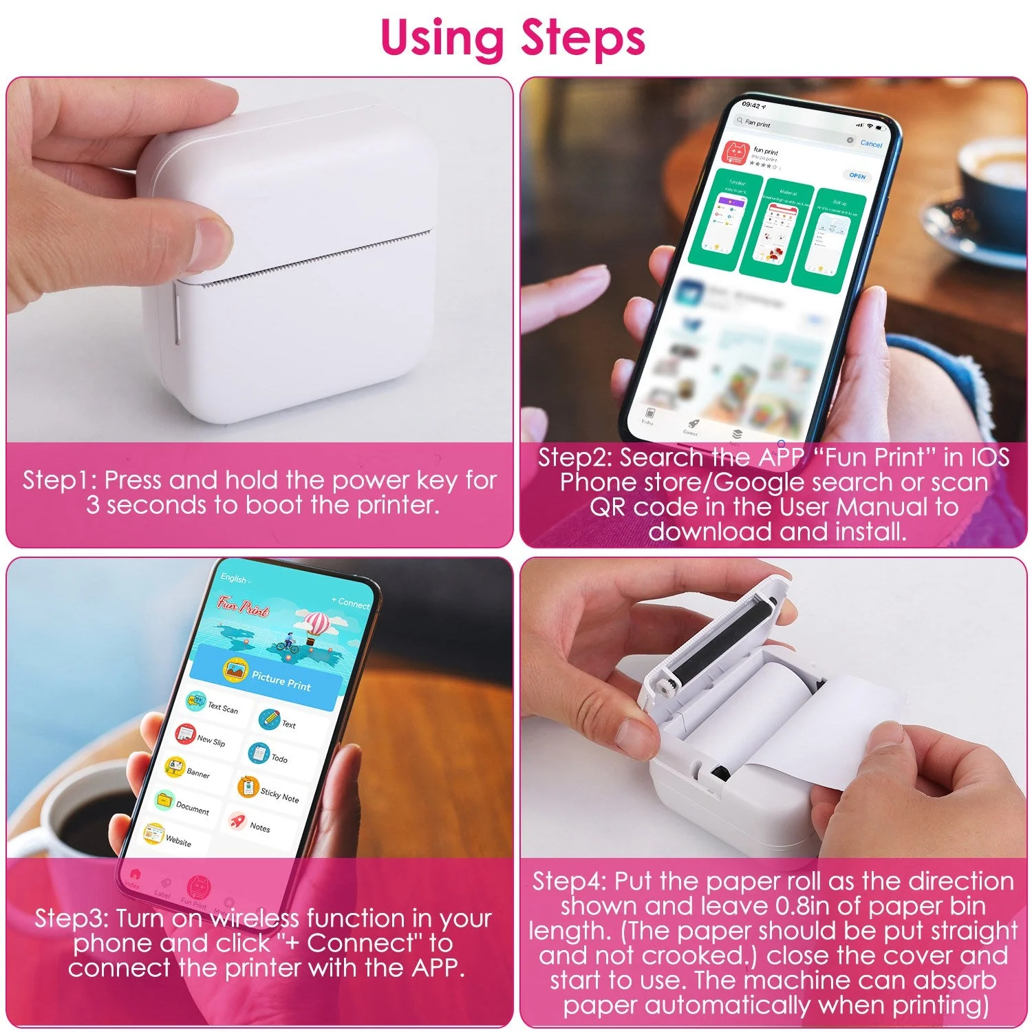 GBruno Pocket Wireless Thermal Printer - Image 3