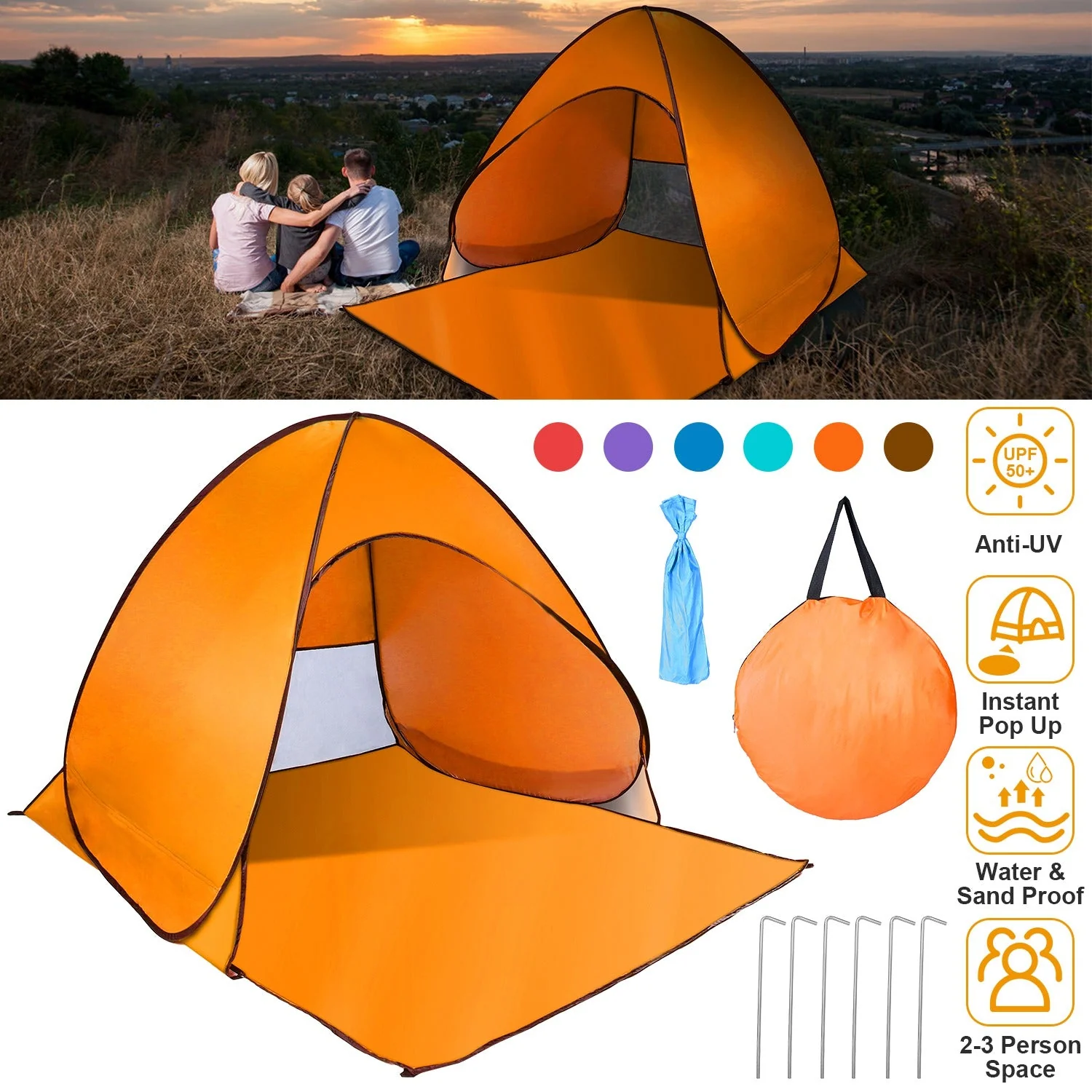 GBruno Pop Up Beach Tent - Image 4