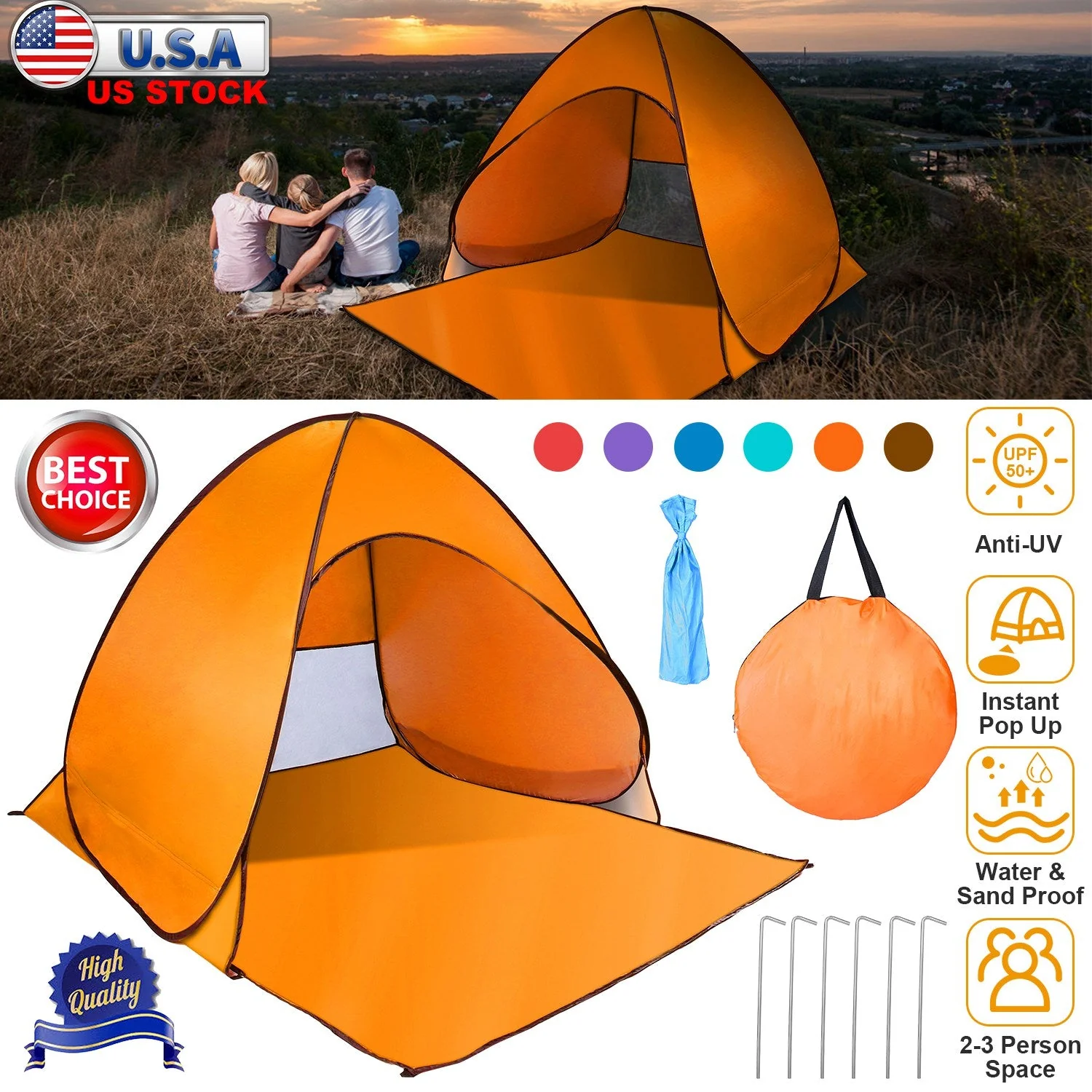 GBruno Pop Up Beach Tent - Image 5