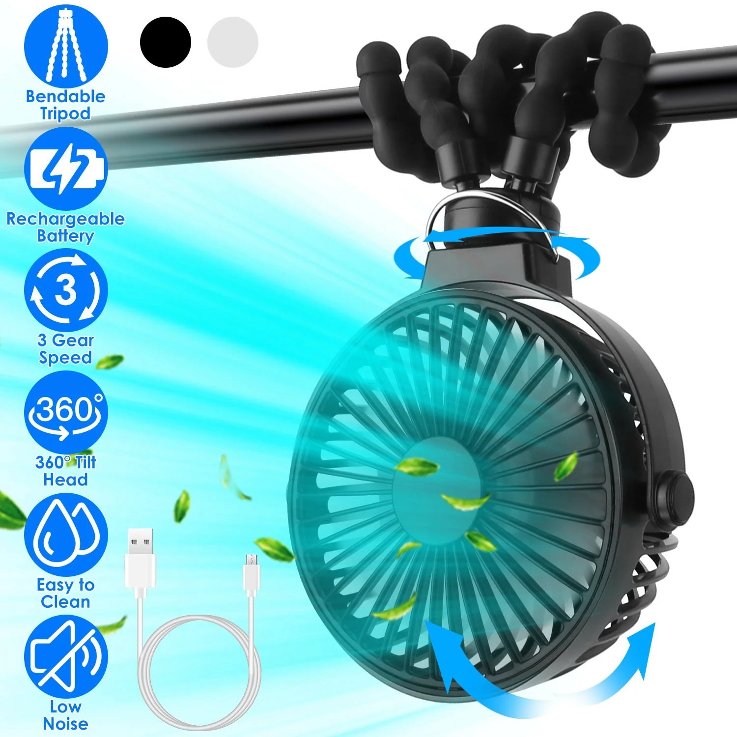 GBruno Portable Baby Stroller Fan - Image 2