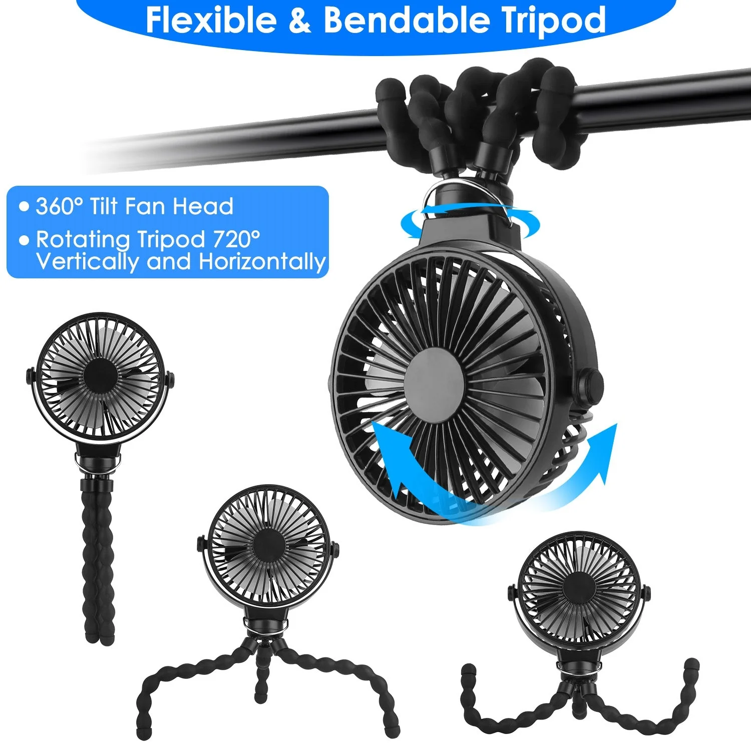 GBruno Portable Baby Stroller Fan - Image 4