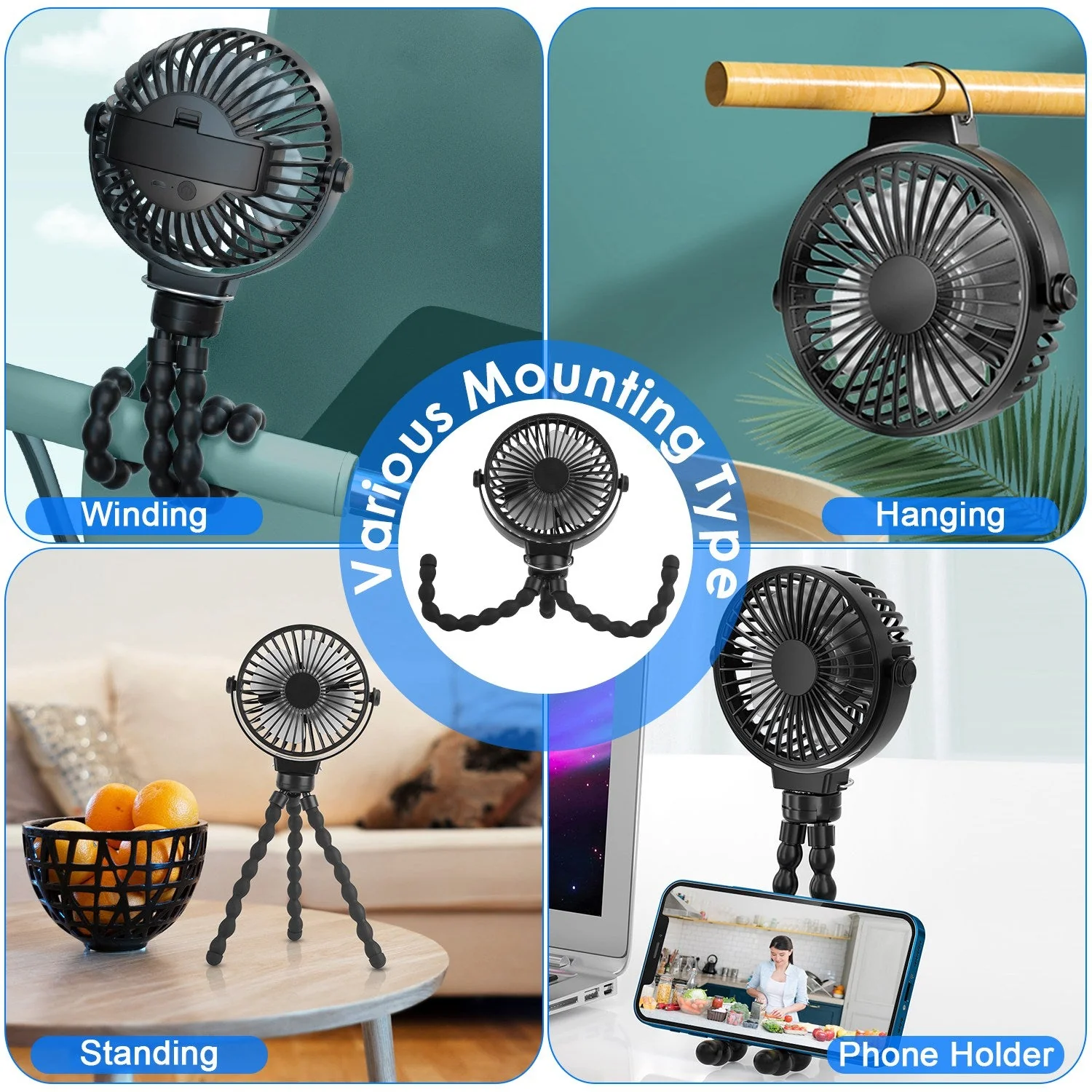 GBruno Portable Baby Stroller Fan - Image 5
