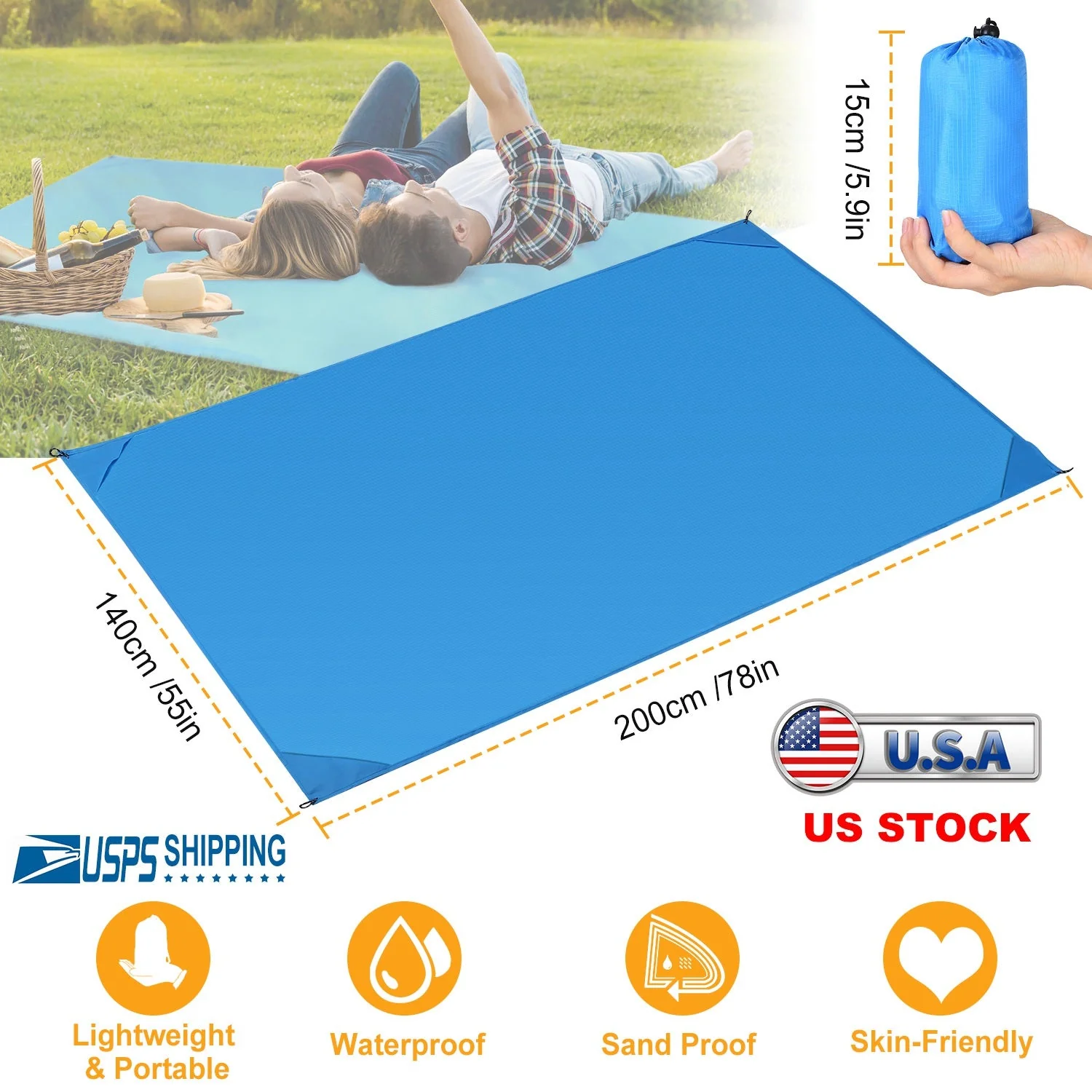 GBruno Portable Beach Blanket - Image 3