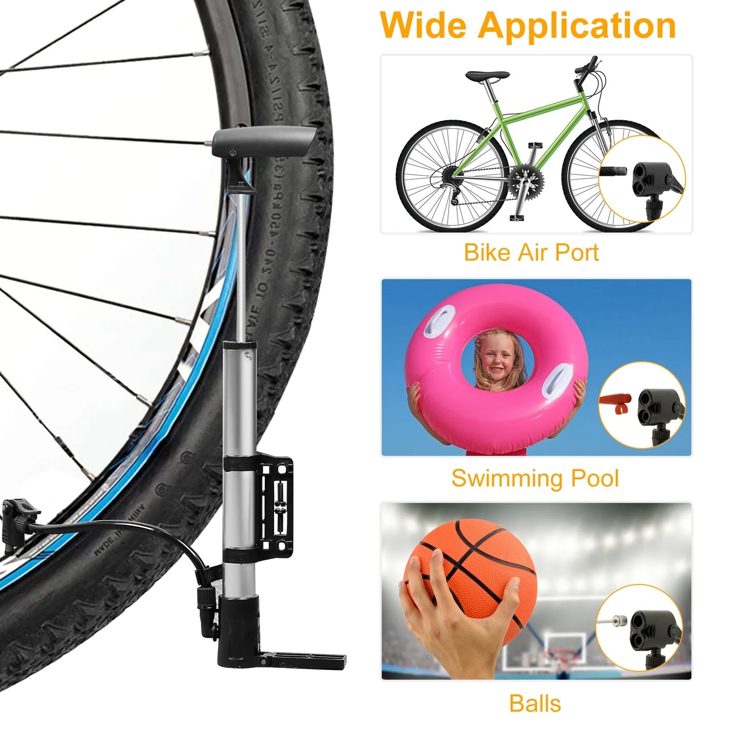 GBruno Portable Bicycle Tire Inflator - Image 3