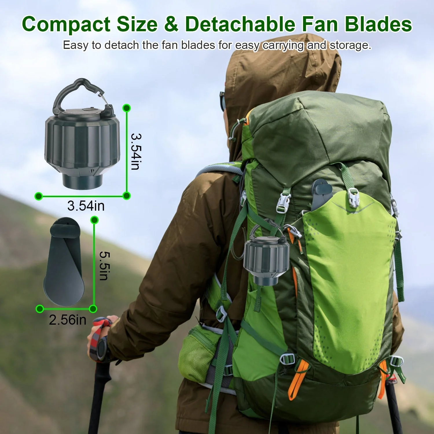 GBruno Portable Camping Ceiling Fan - Image 3
