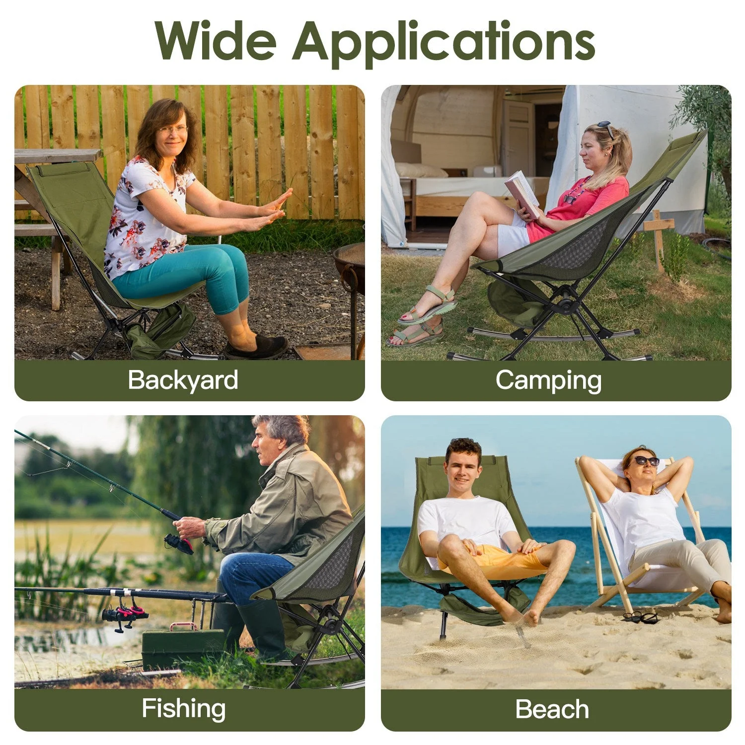 GBruno Portable Camping Rocking Chair - Image 5