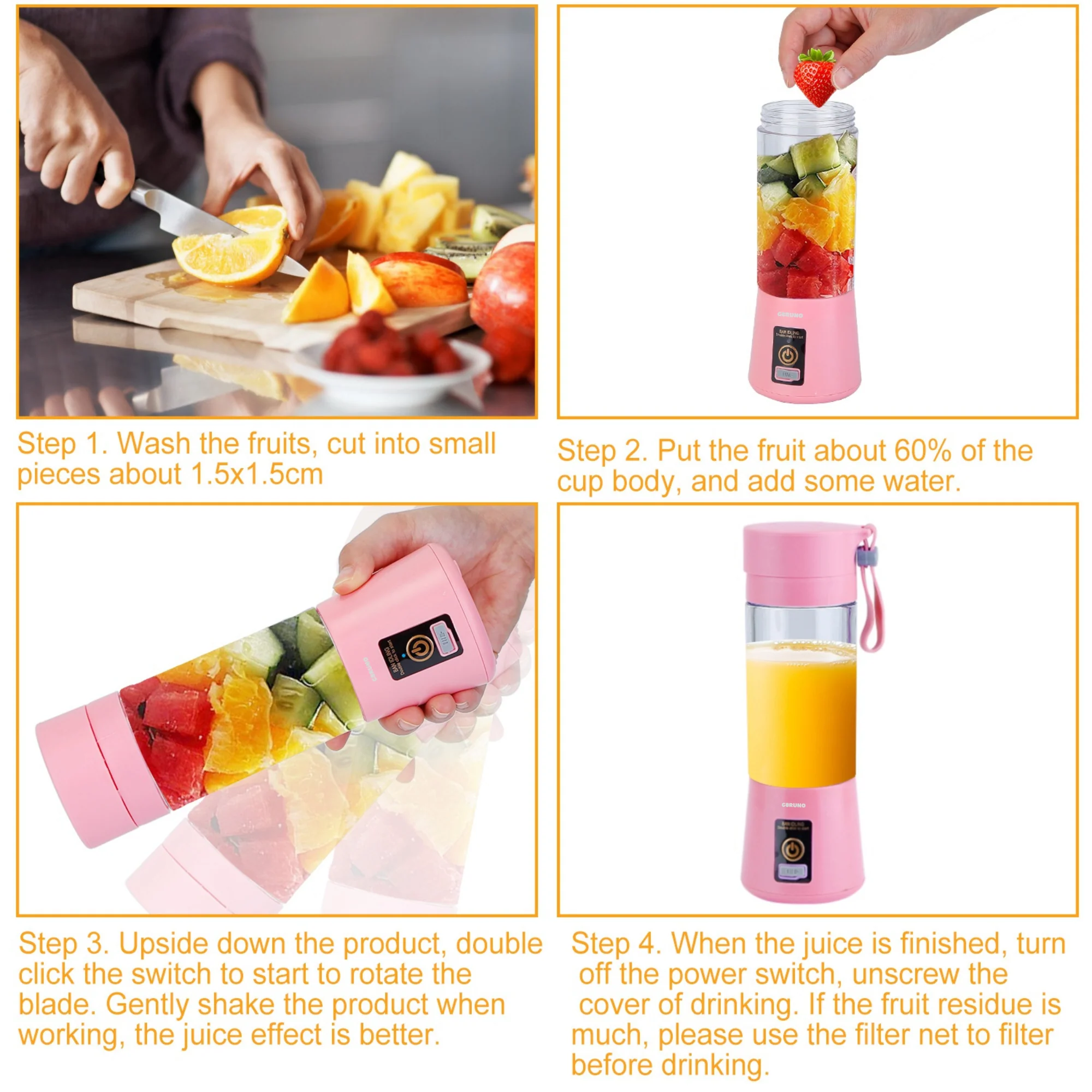 GBruno Portable Juicer Blender - Image 2