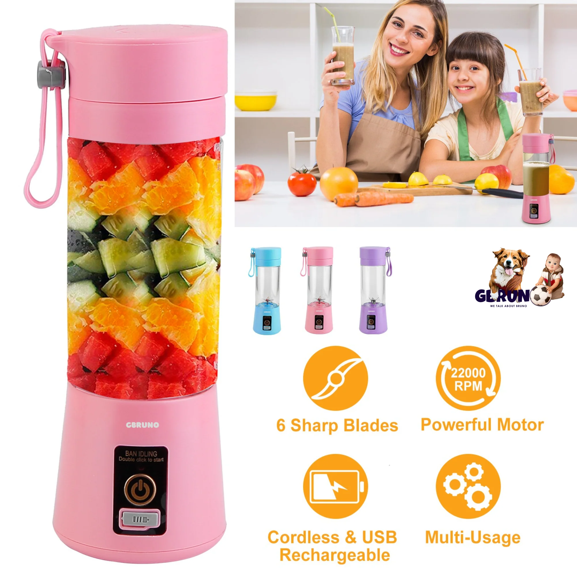 GBruno Portable Juicer Blender - Image 4