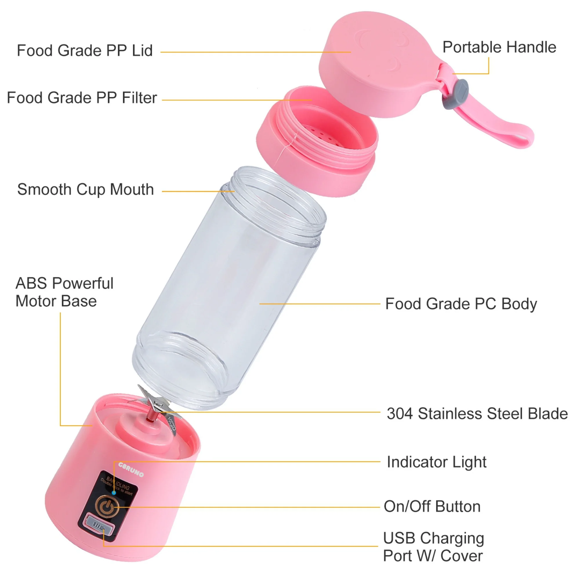 GBruno Portable Juicer Blender - Image 5