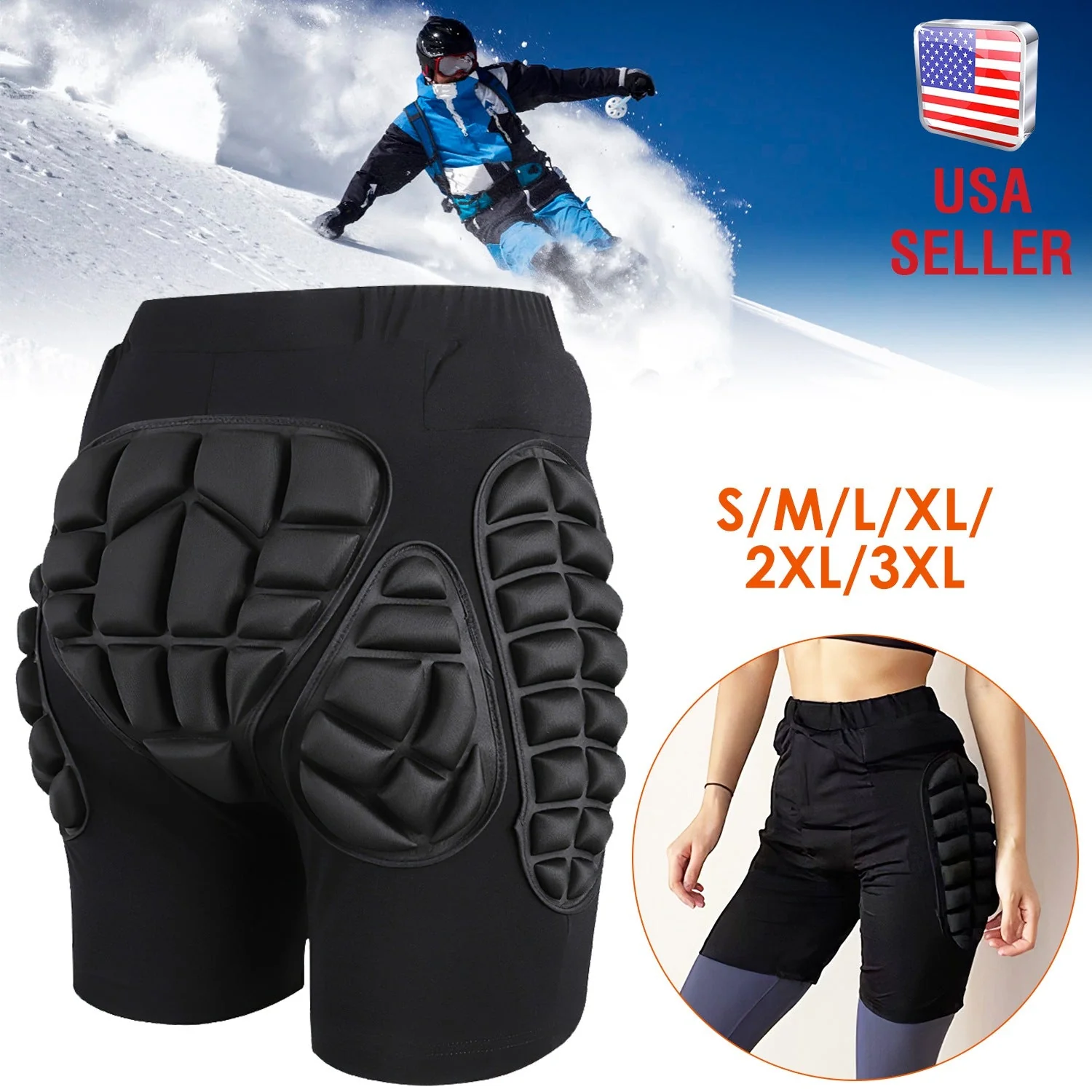 GBruno Protective Shorts for Skiing - Image 3