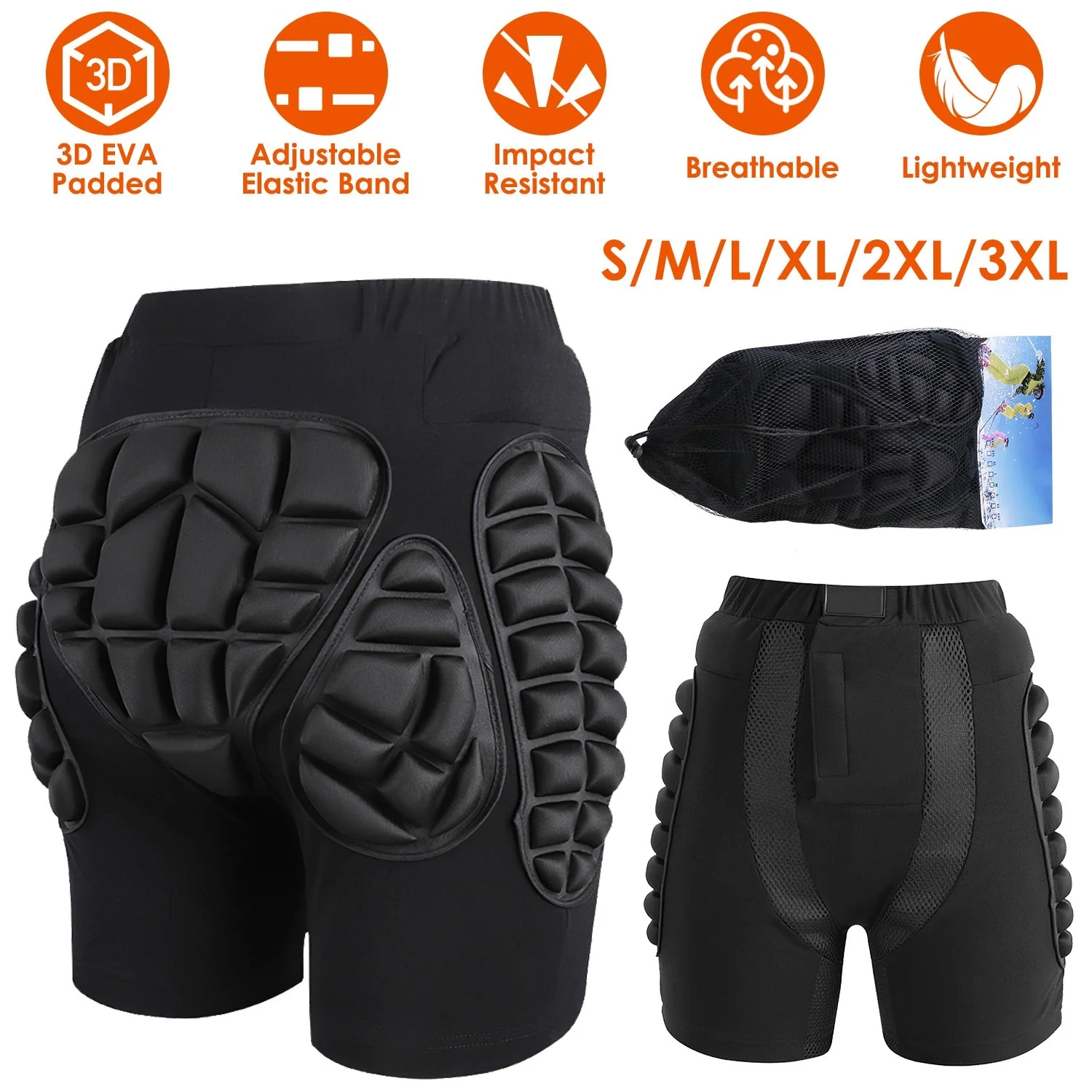 GBruno Protective Shorts for Skiing - Image 4