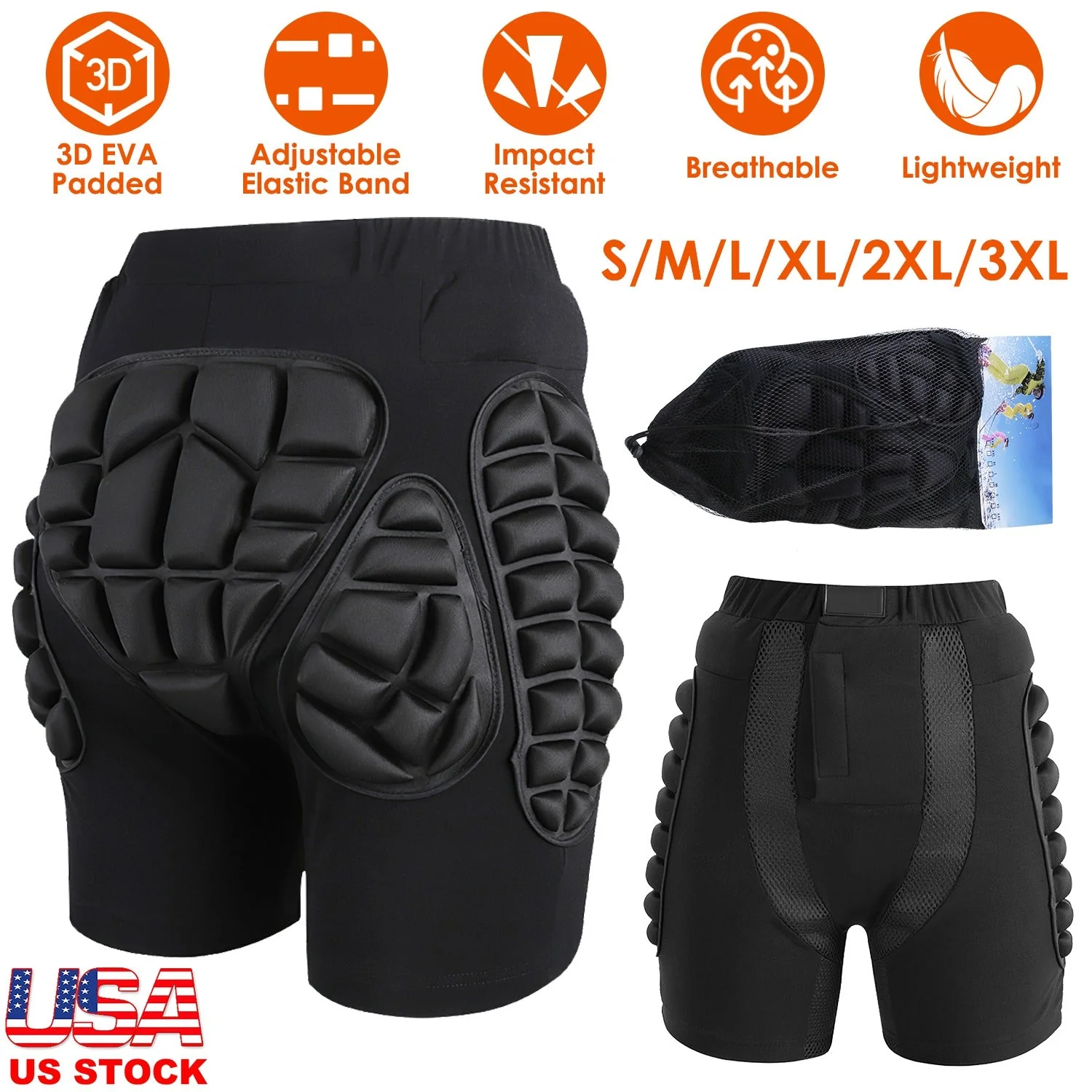 GBruno Protective Shorts for Skiing - Image 5