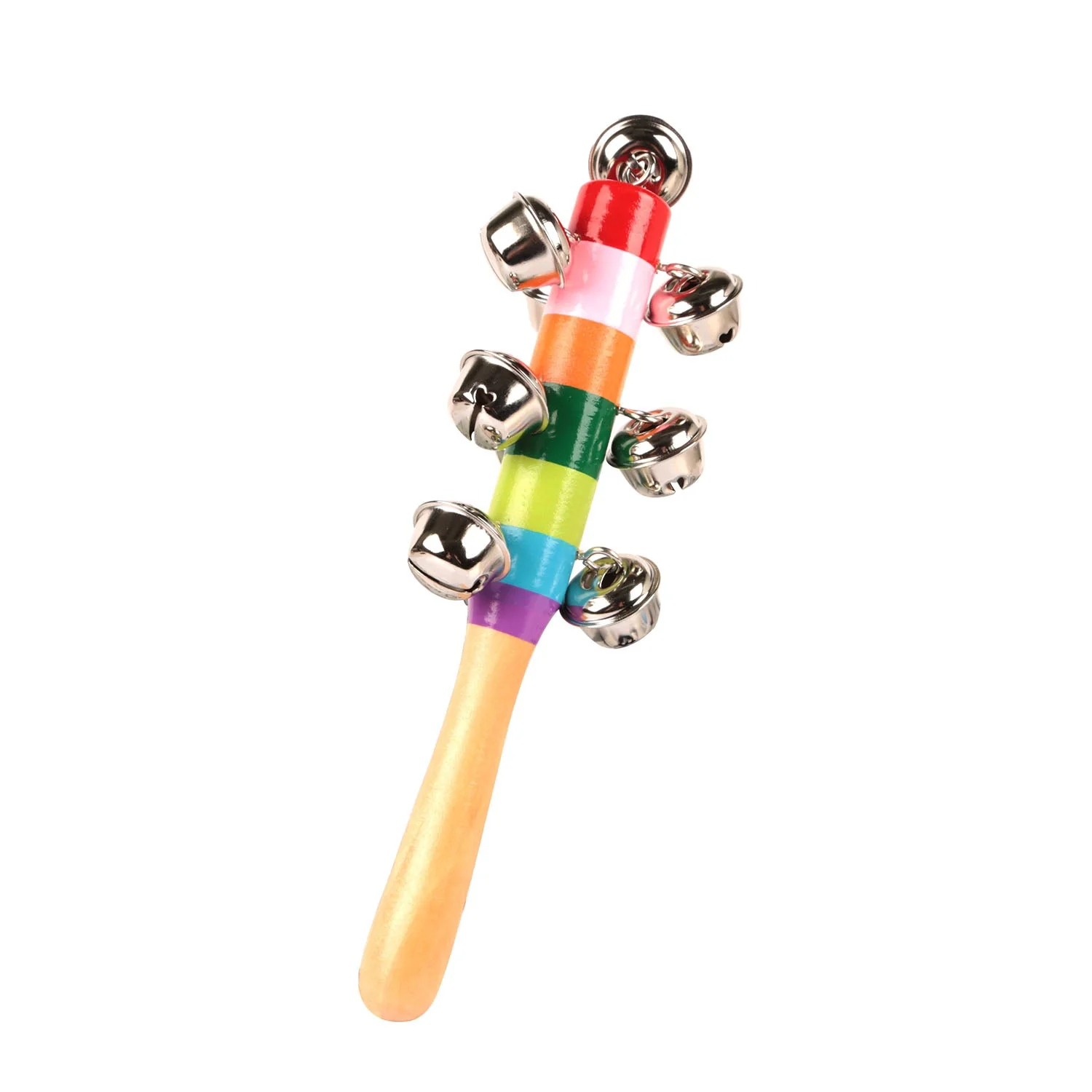 GBruno Rainbow Color Wooden Handbell - Image 2