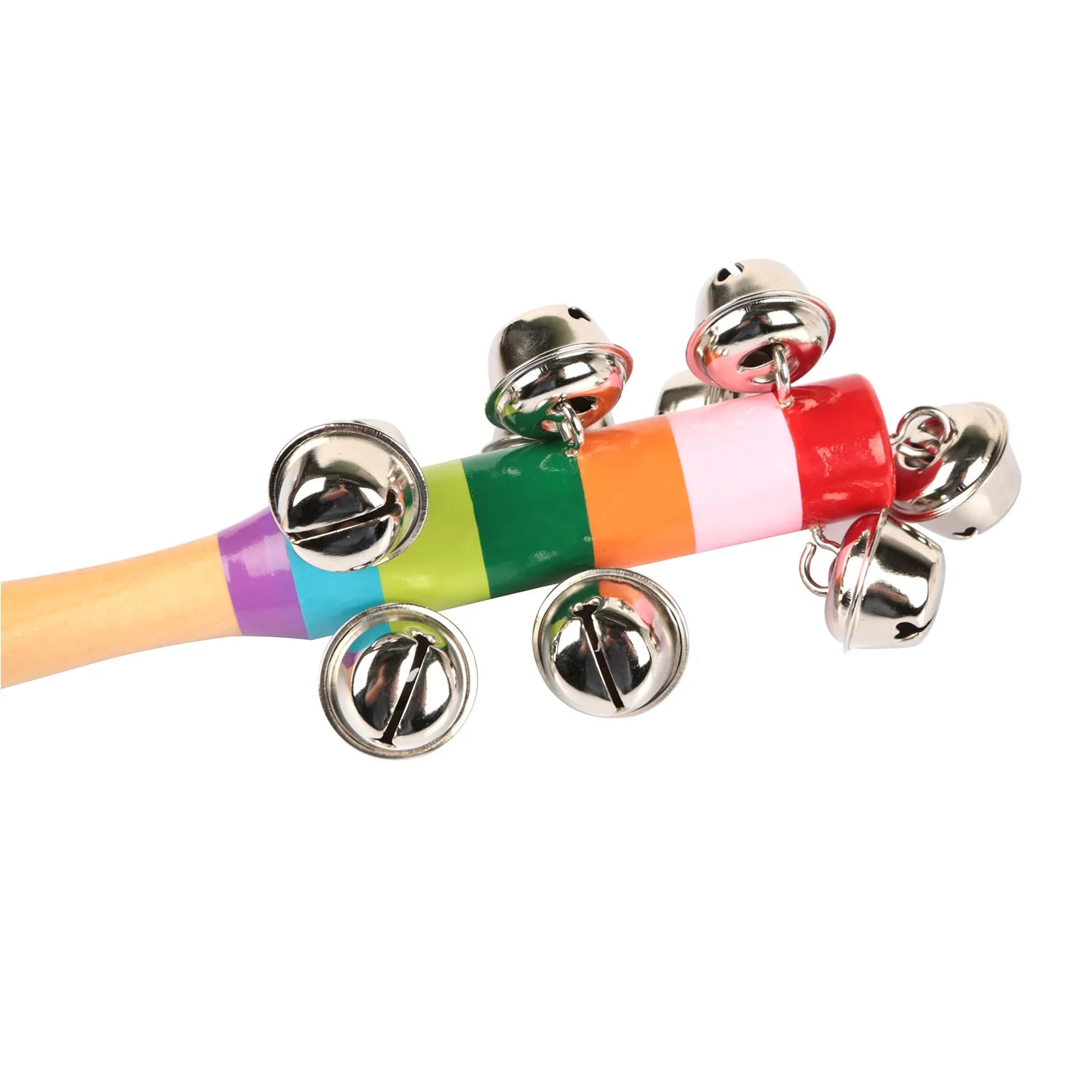 GBruno Rainbow Color Wooden Handbell - Image 3
