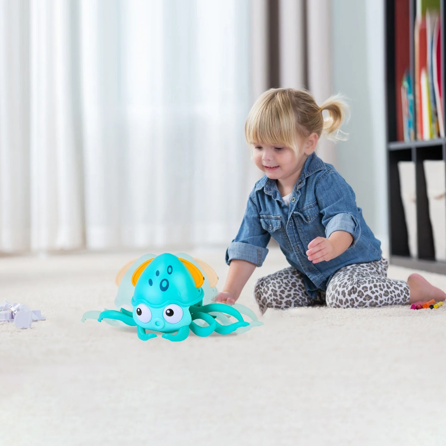 GBruno Rechargeable Baby Crawling Octopus Toy - Image 3